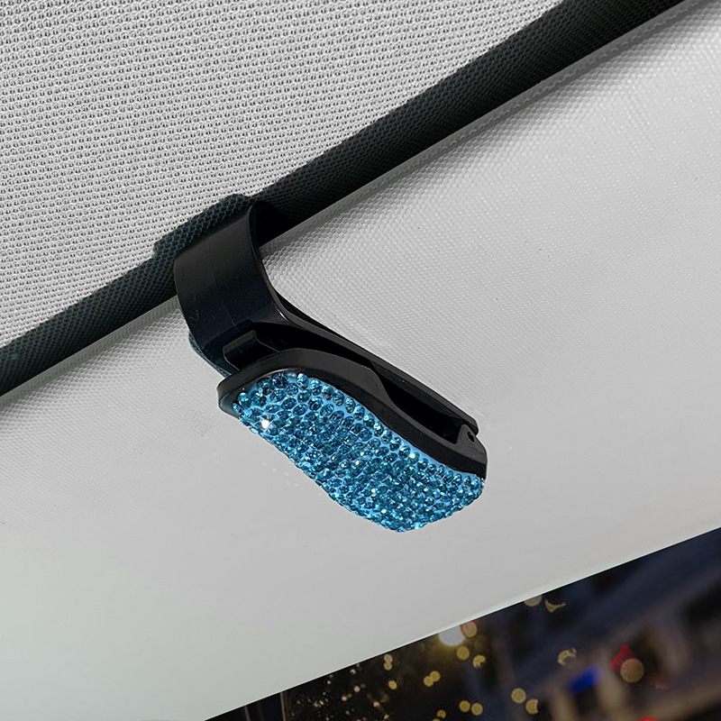 车载眼镜夹/镶钻眼镜夹/多功能票据夹细节图