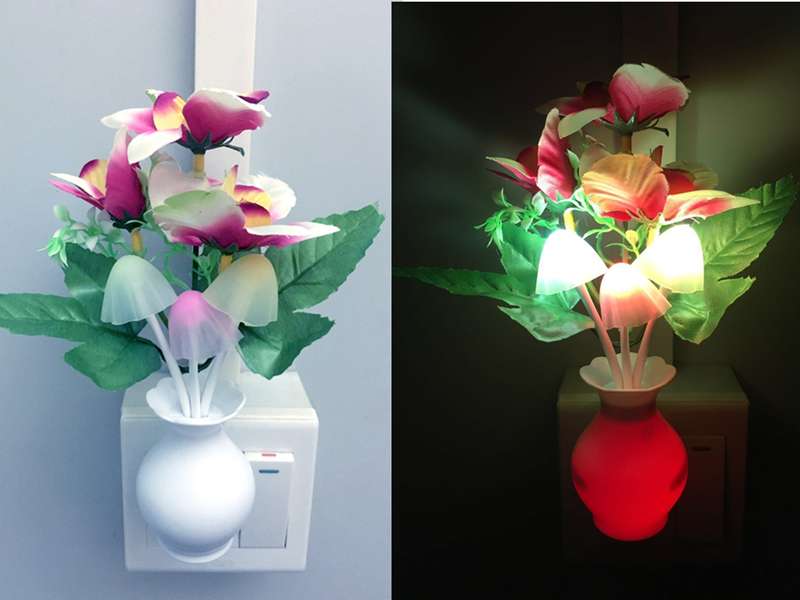 LED发光花瓶小夜灯