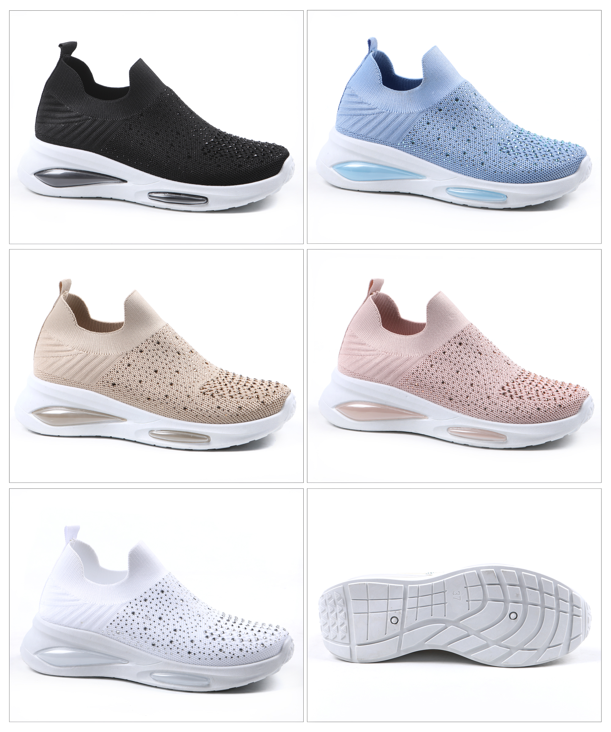 春秋飞织运动/女士时尚运动/气垫运动鞋细节图