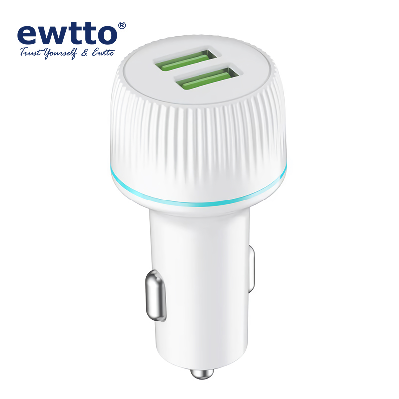 ewtto ET-D0363M 2.4A 双USB 快速充电车载充电器图