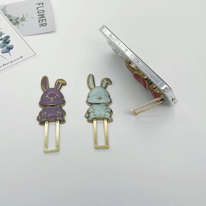 Cartoon rabbit back-sticking three-dimensional folding stand details Picture