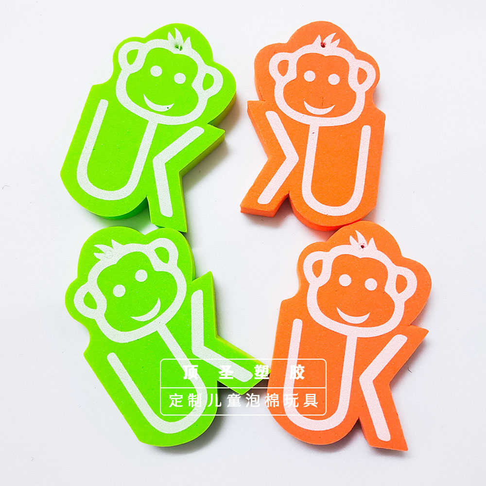 eva printed foam toys Cartoon ocean eva animal Monkey Long-necked deer lion sponge jigsaw puzzle toys details Picture