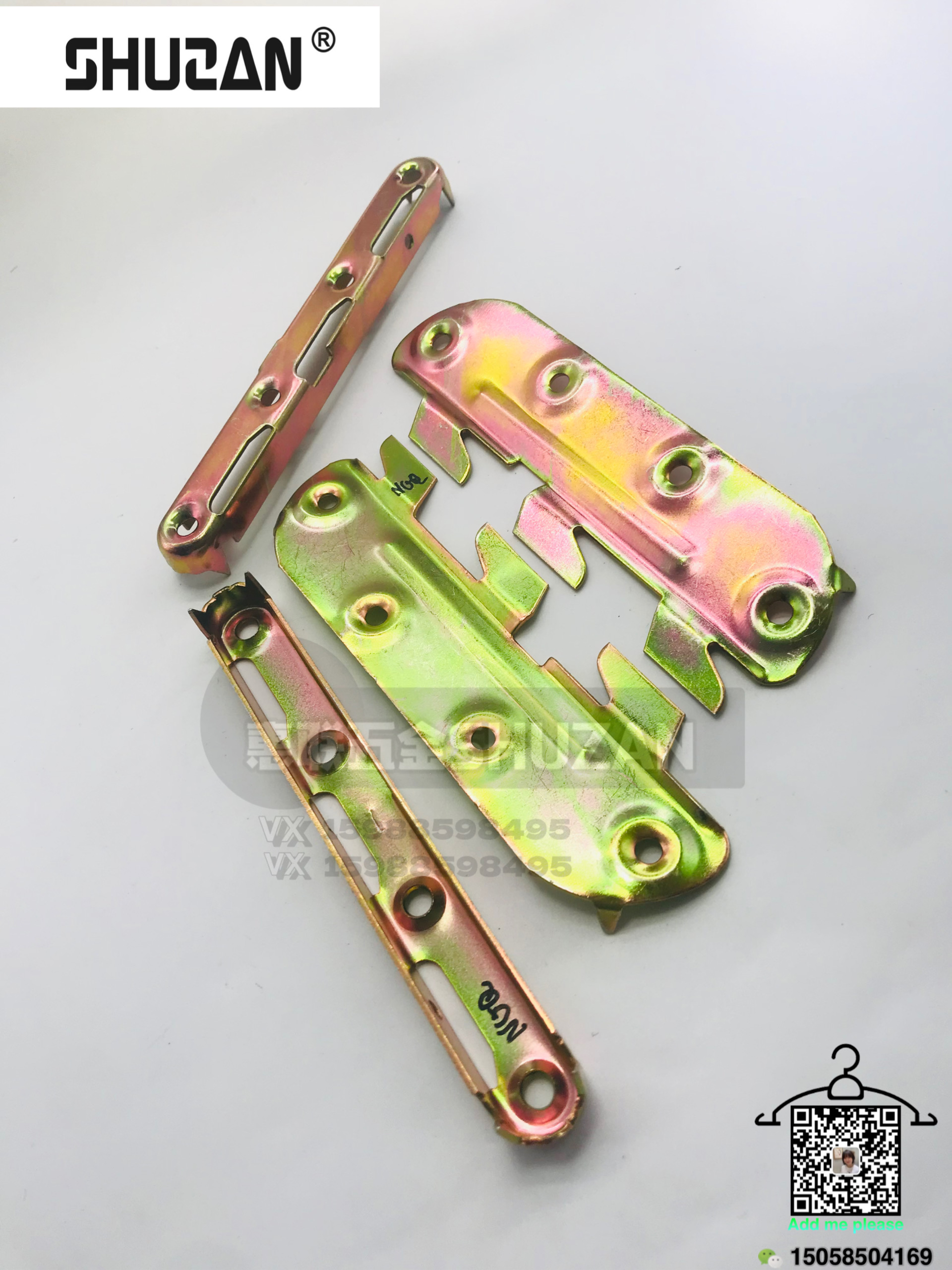 Hardware hinges, cabinet top flip hinges, furniture connection hinges, storage cabinet hinges, special-shaped hinges, hydraulic hinges, Shuzan reinforced bed hinges Item Picture