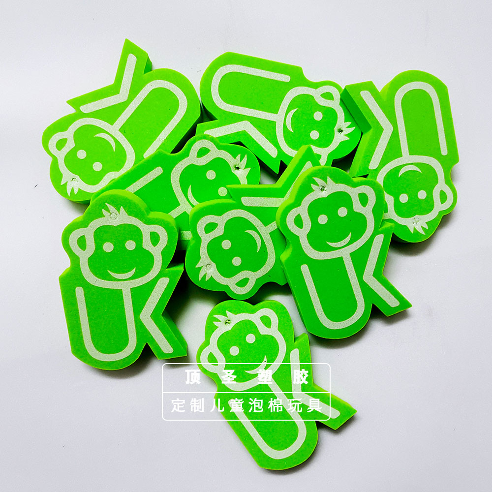 eva printed foam toys Cartoon ocean eva animal Monkey Long-necked deer lion sponge jigsaw puzzle toys Specification image