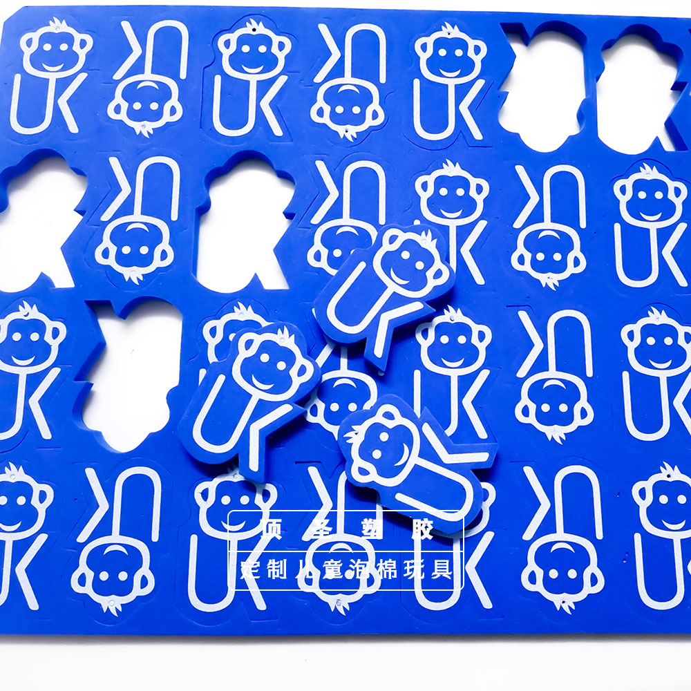 eva printed foam toys Cartoon ocean eva animal Monkey Long-necked deer lion sponge jigsaw puzzle toys Item Picture