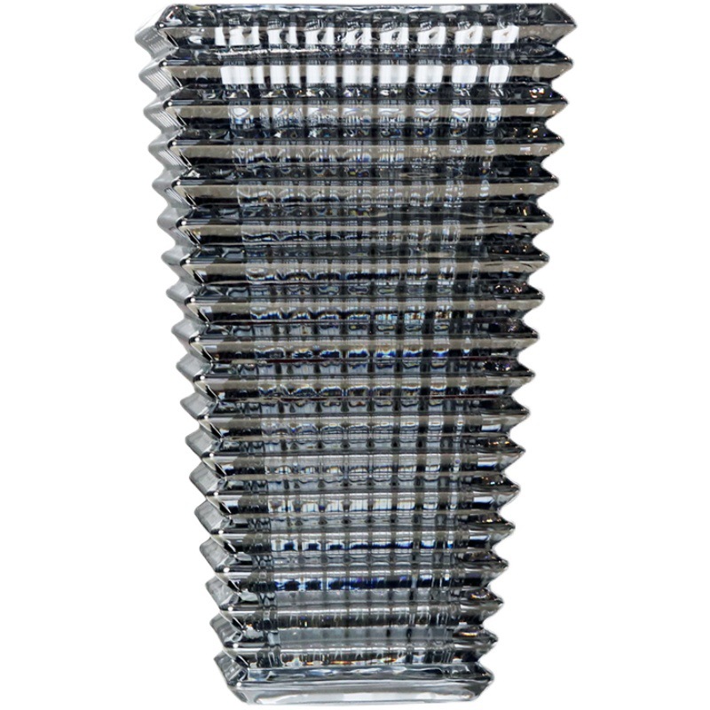 Yuxing Glass Bakara Vase Factory Direct Sales Square glass crystal vases, Middle Eastern handicrafts, ash stoves, home decorations, living room decorations Item Picture