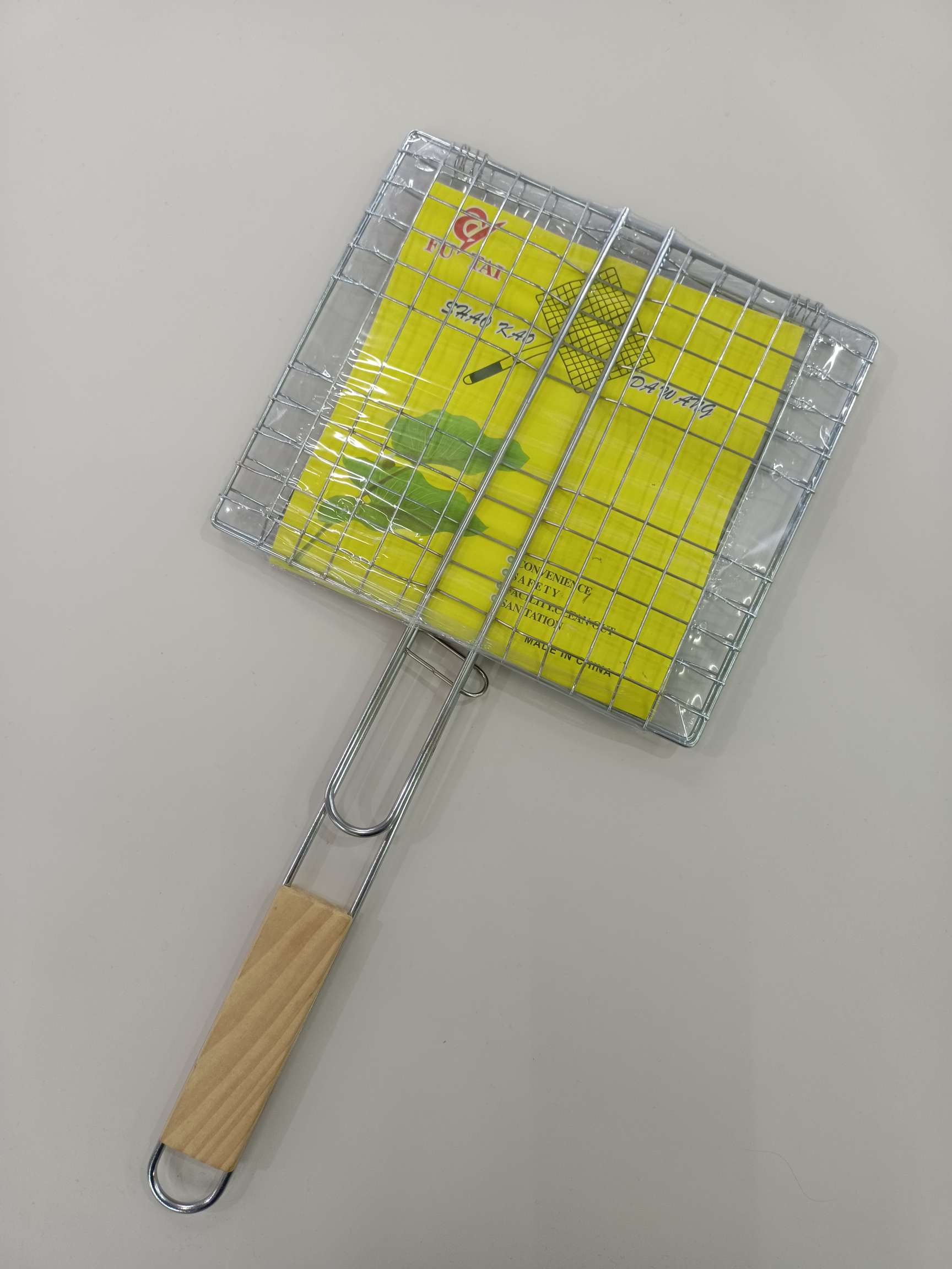 户外烧烤网夹/铁丝网格网片/烧烤工具产品图