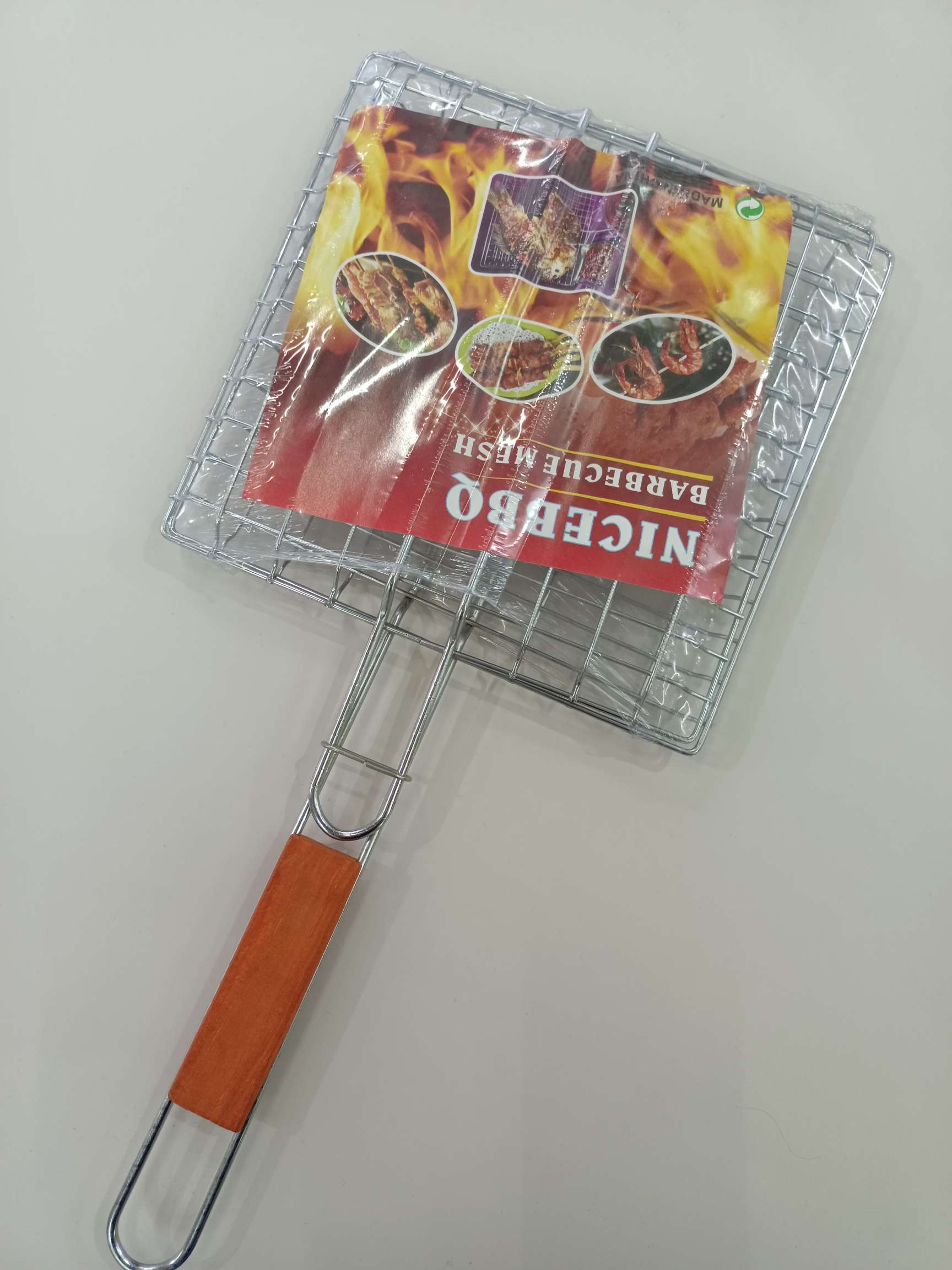 BBQ直销户外烧烤方形多用烤鱼网夹免安装烧烤烤菜网夹鱼肉工具