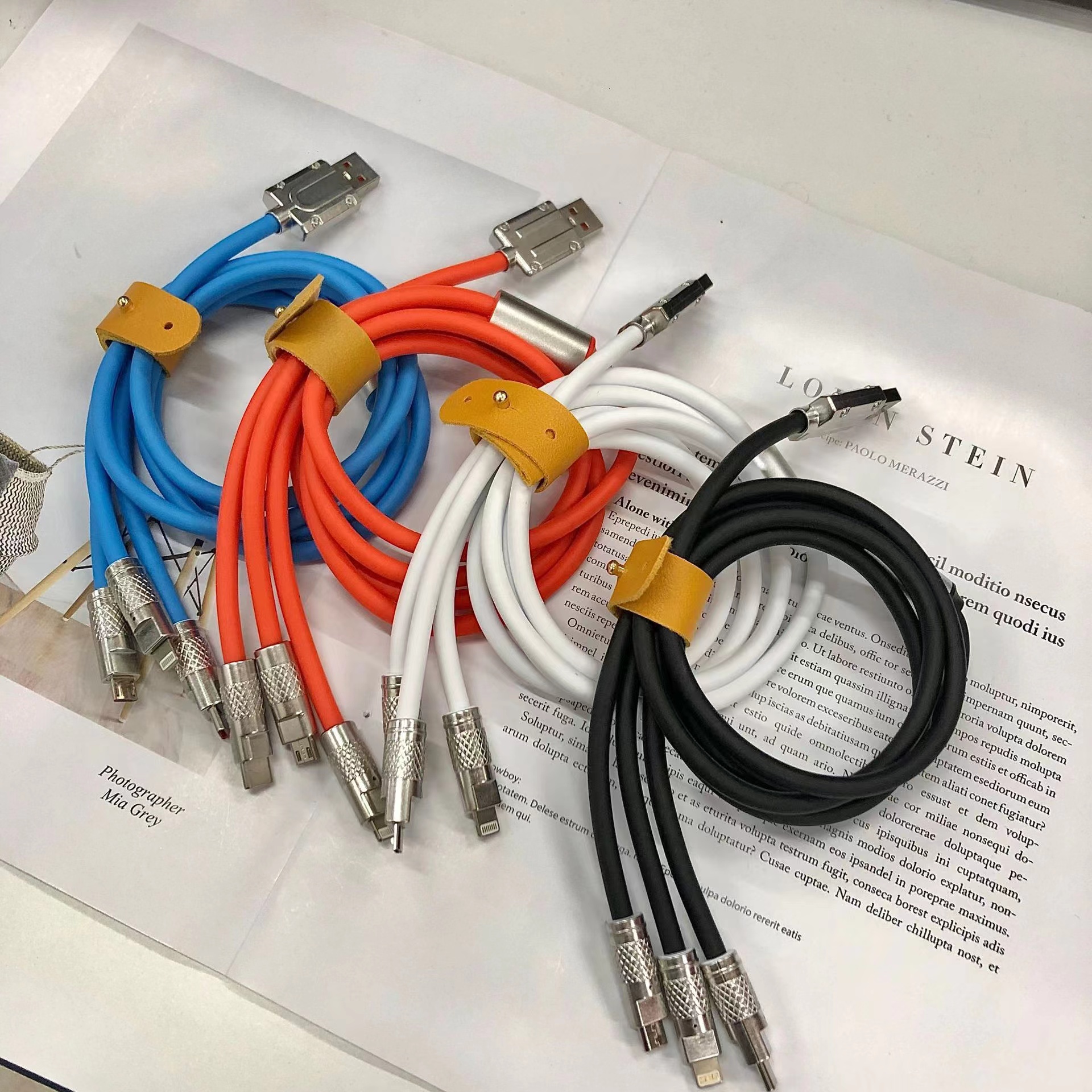 120W超级闪充加粗数据线适用苹果华为安卓