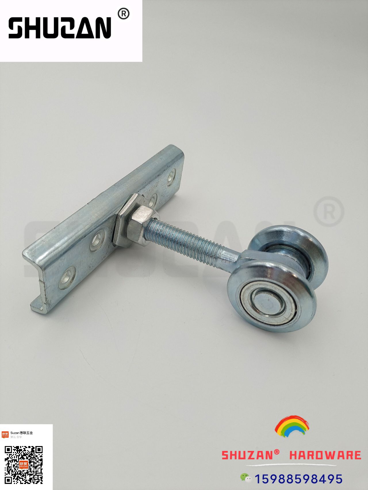 The hardware support pulley is of high quality with bottom reinforcement, exclusively for export Specification image