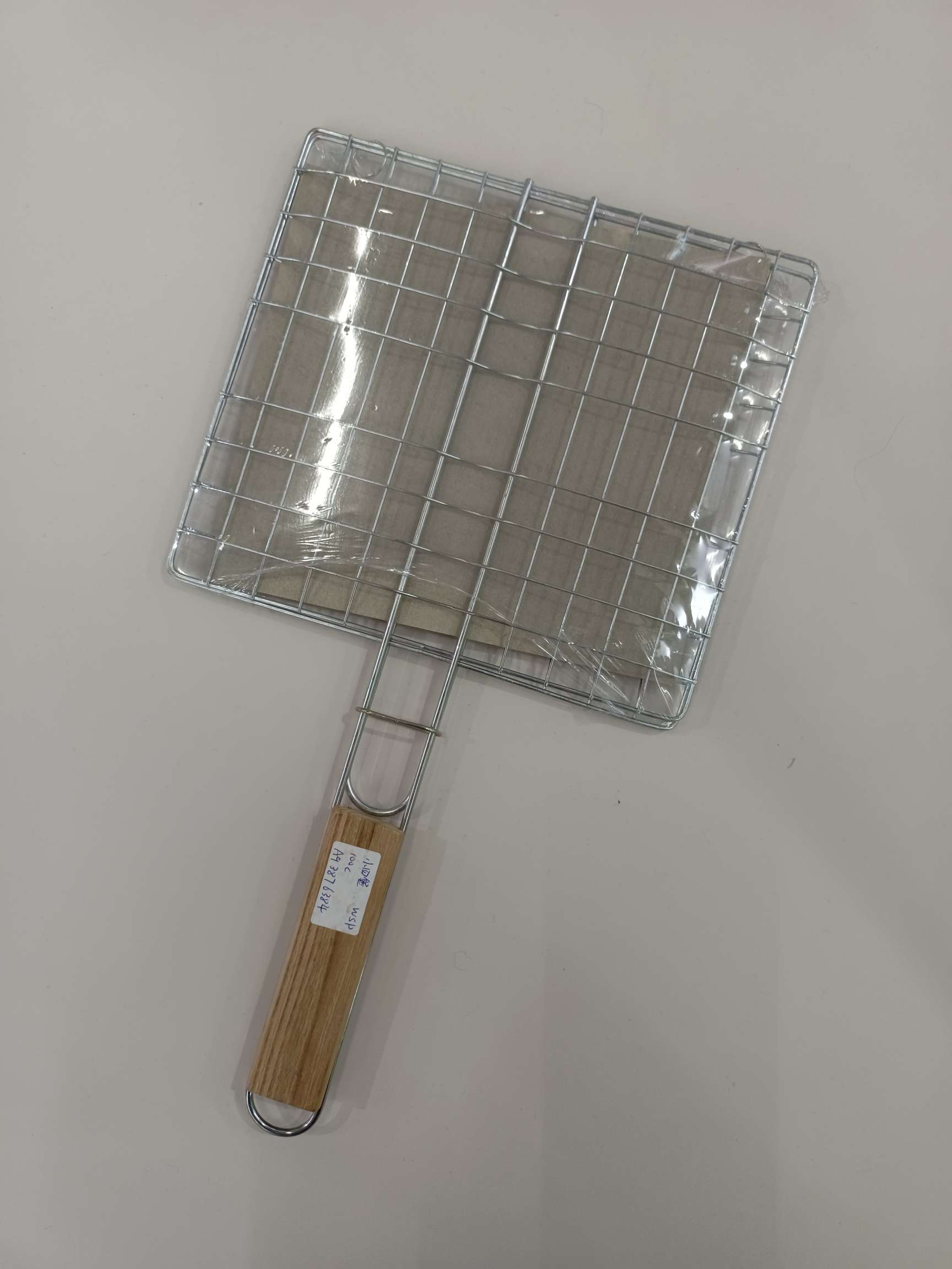 批发电镀烧烤网夹子商用烧烤夹 烤肉夹方形 小四堡详情图5