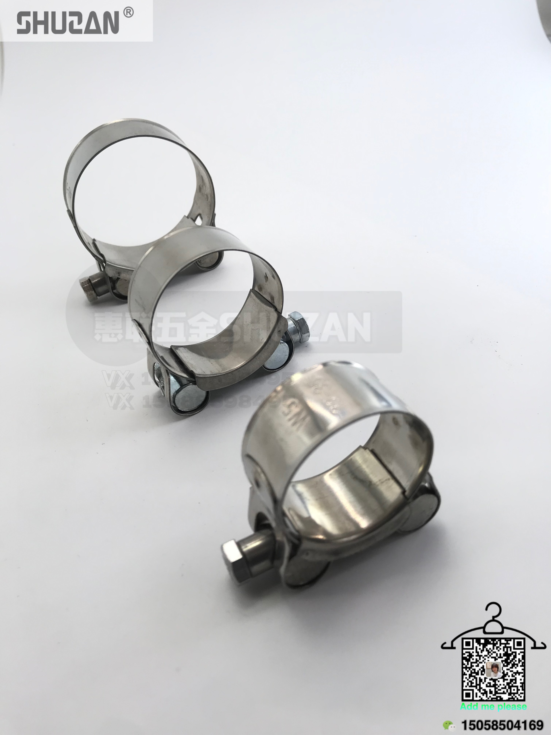 专供外贸 家用管件欧式喉箍 铝合金喉箍 抱箍 卡箍 管箍 固定件 