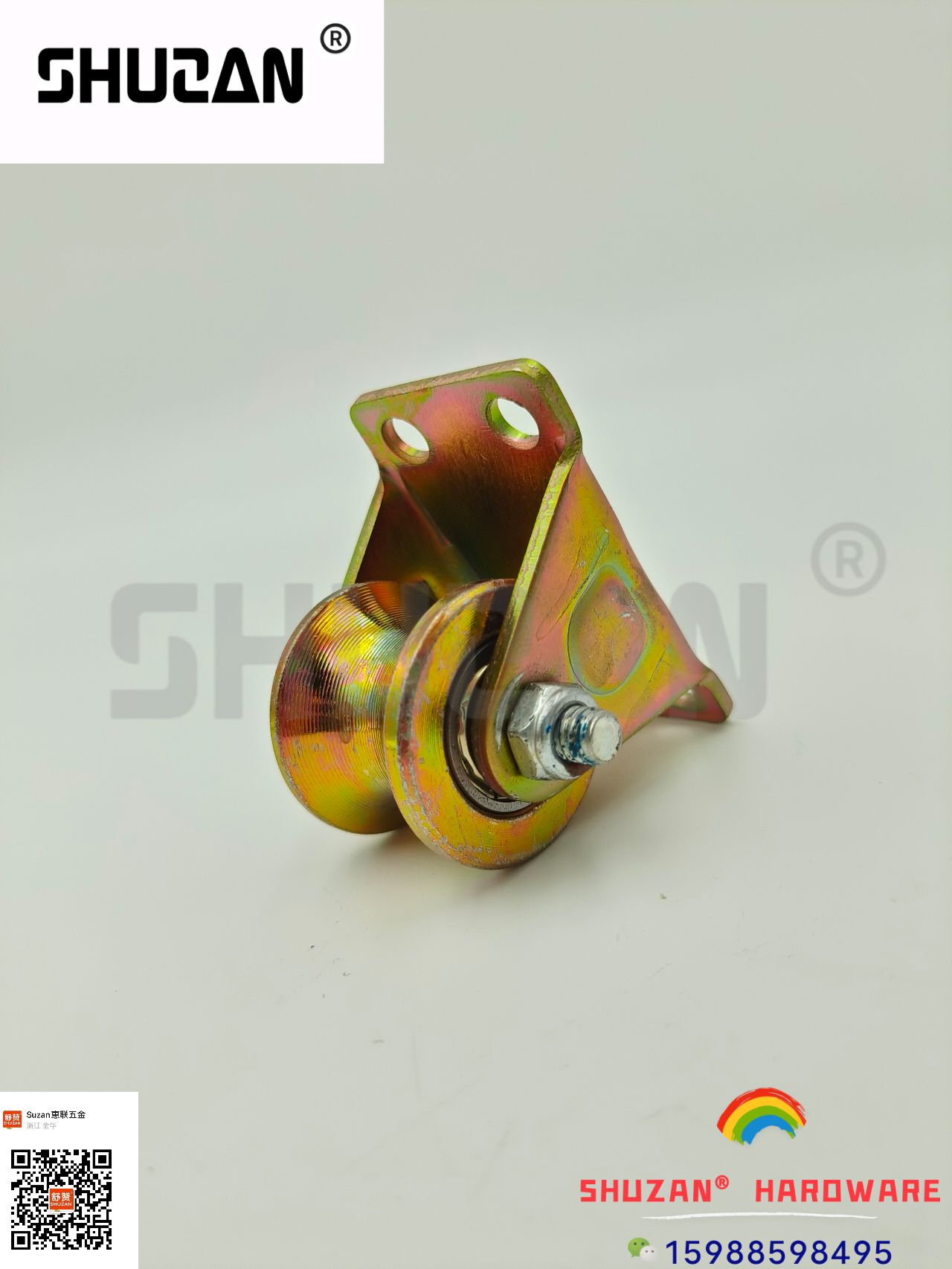 The hardware sliding wheels are made of high-quality alloy in various sizes and specifications, which are sturdy and durable Specification image