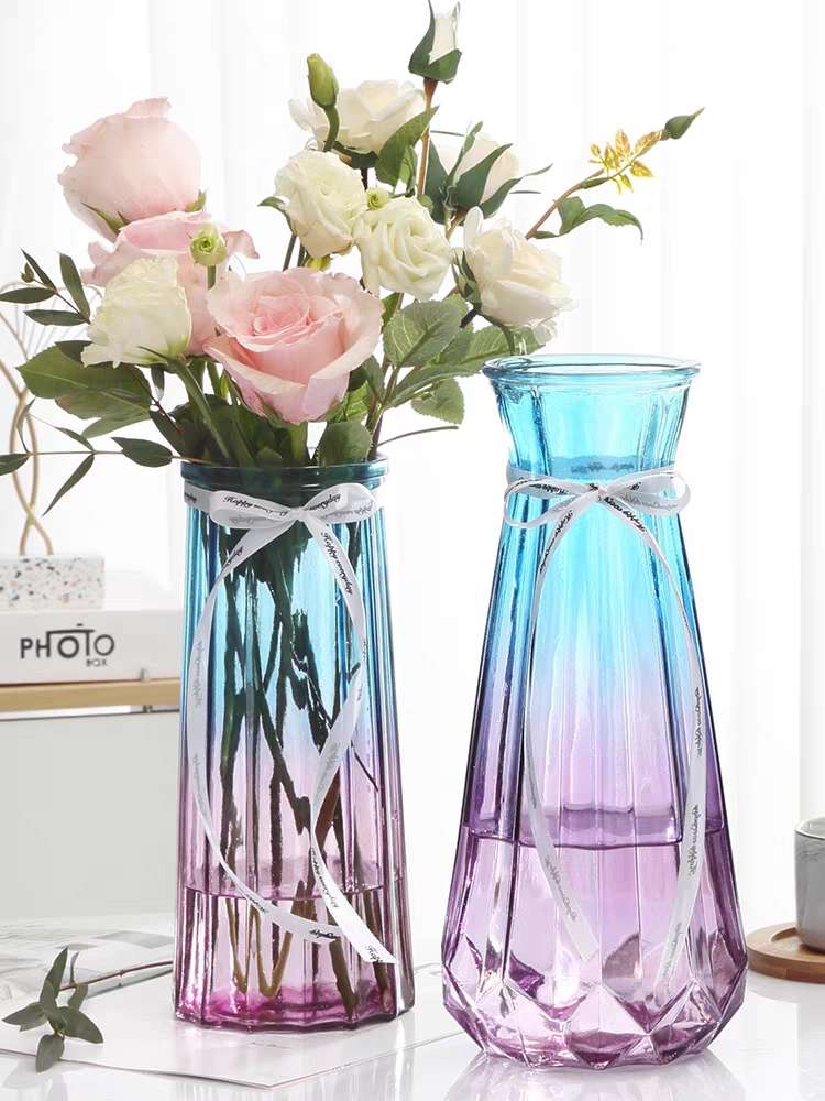 大号玻璃花瓶透明欧式水养百合干花富贵竹花瓶插花摆件详情图3
