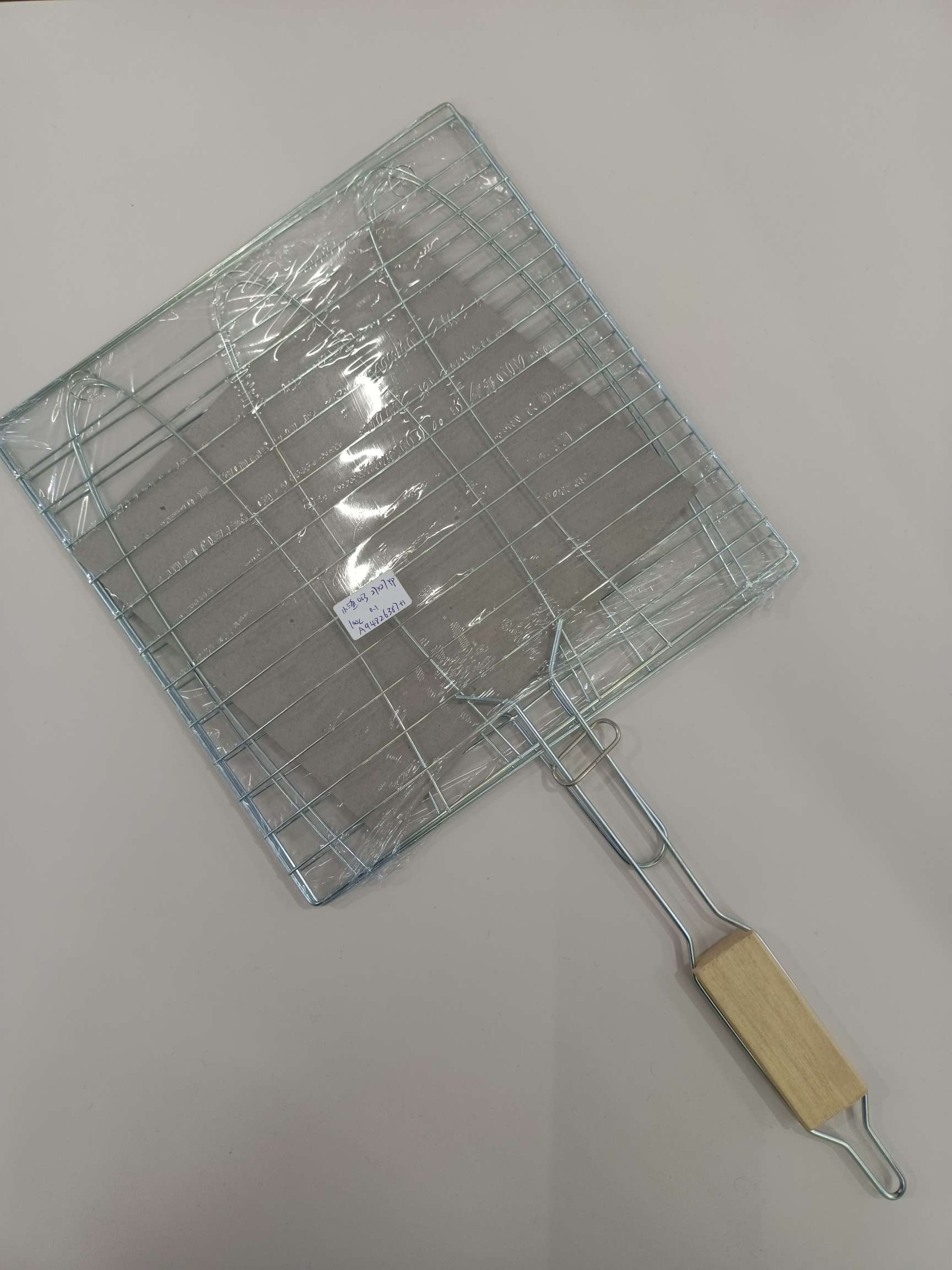 加粗木柄/三鱼烧烤夹/烧烤工具细节图