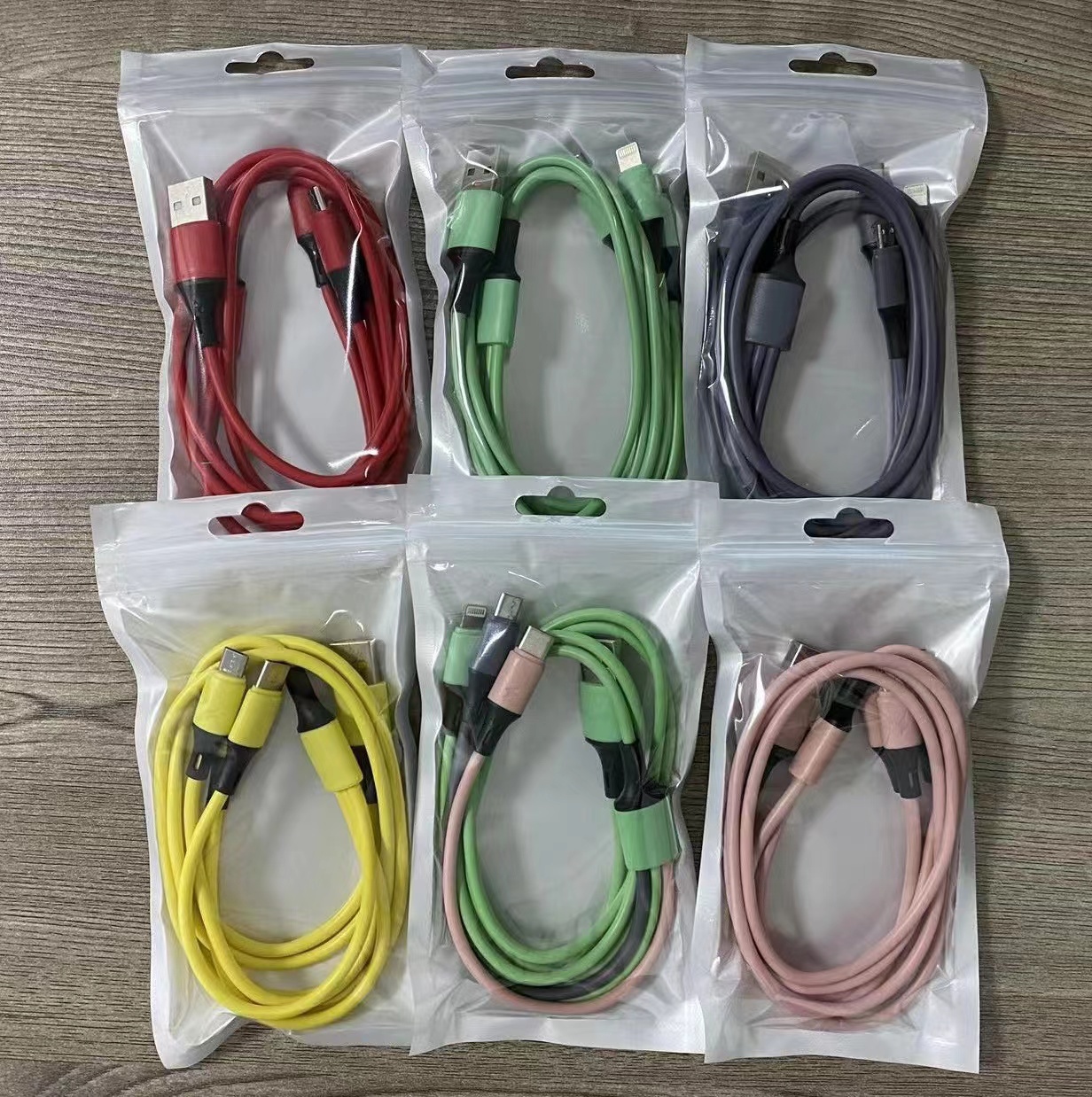 وتطبق على أبل أندروفر خيط الشحن السريع للهاتف النقال بالسليكون السائل Item Picture