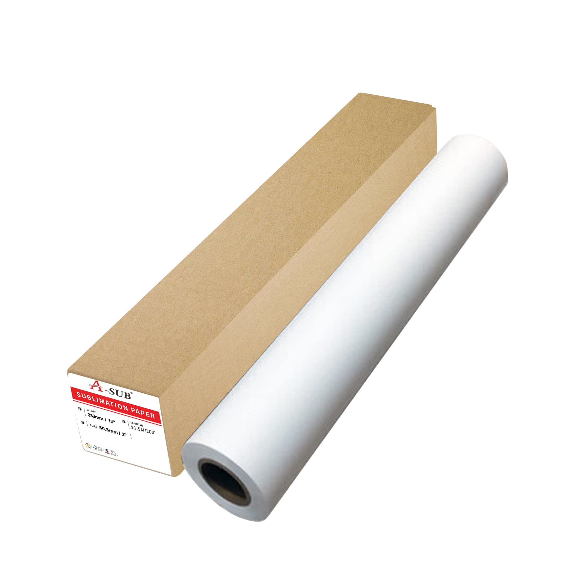 A-SUB 卷筒热升华纸105克13inch*110Feet速干热升华纸