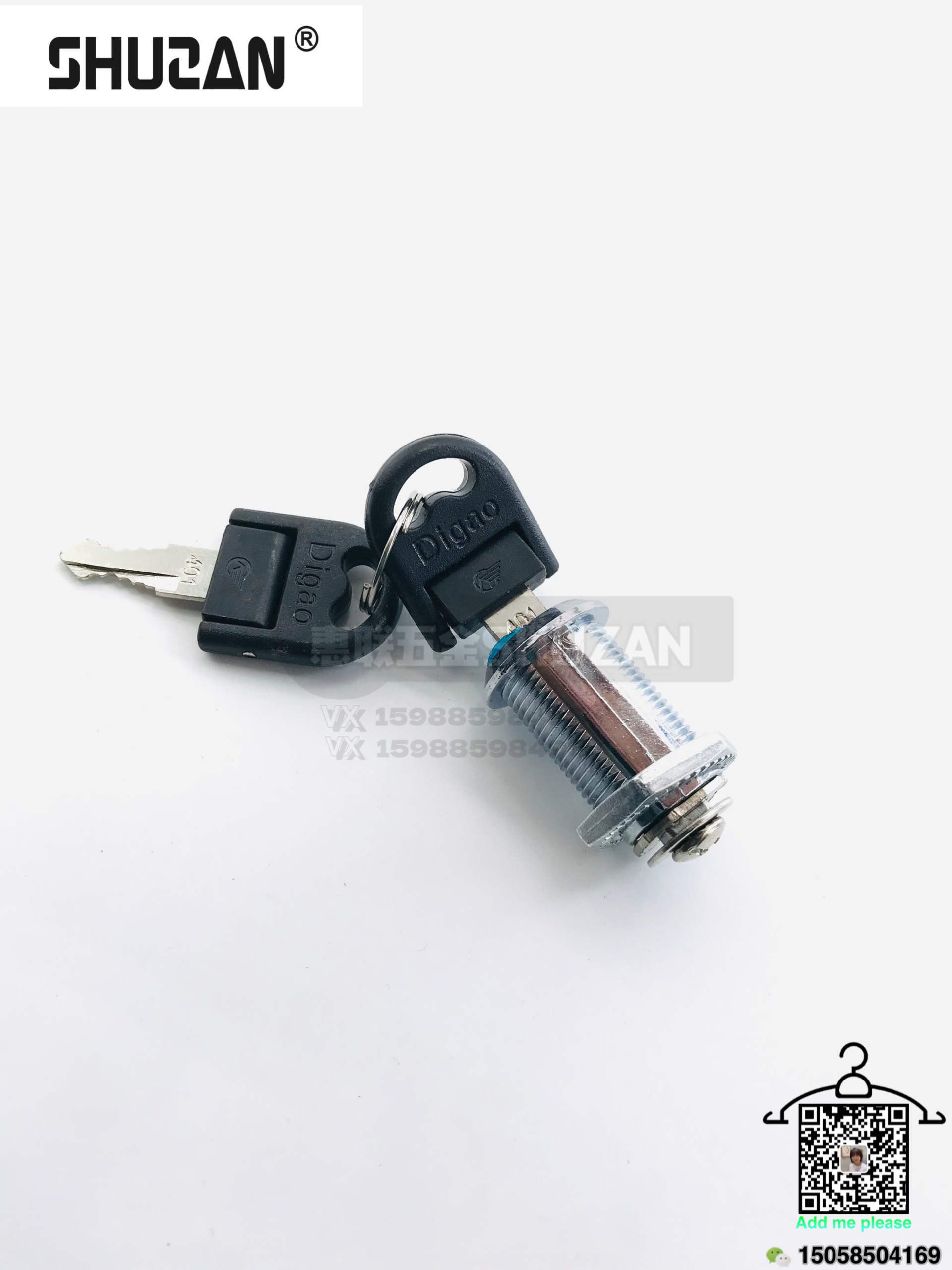 The drawer lock is a long rod type hardware drawer lock made of stainless steel, which is sturdy. The lock tongue comes in various specifications