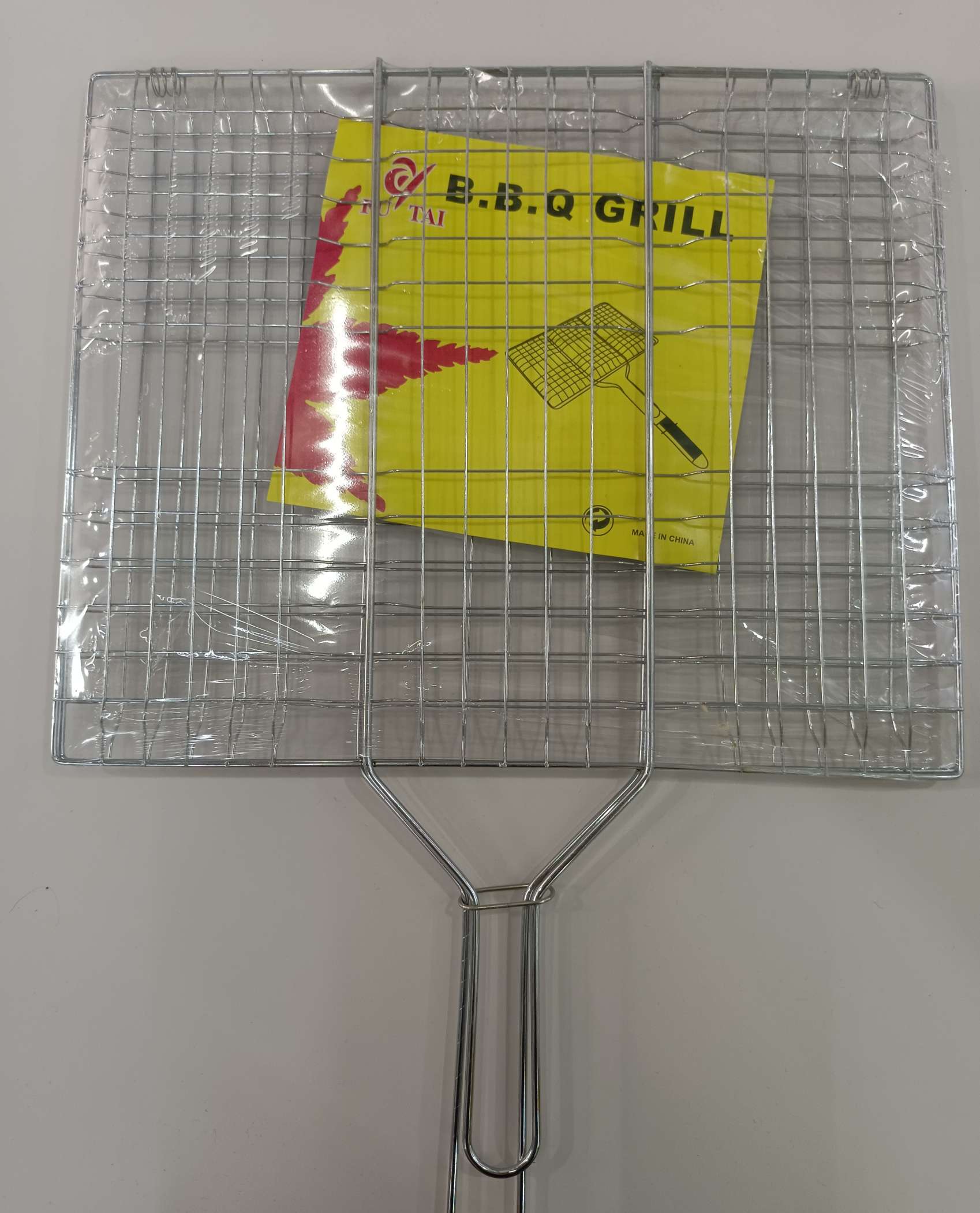 厂家批发 大六汉堡烧烤网 加粗烧烤网 BBQ铁丝烧烤架 烤鱼夹