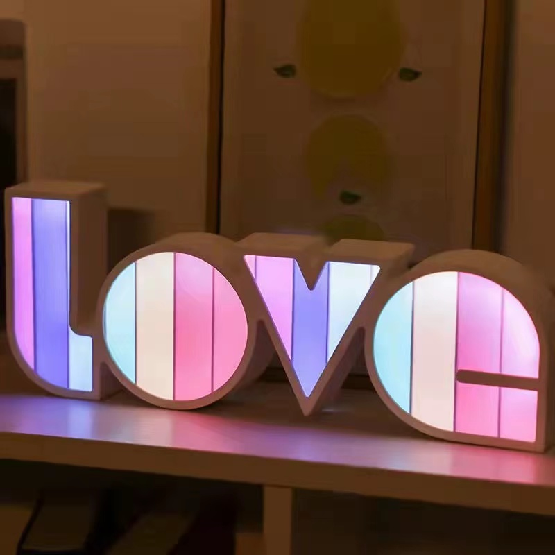 led字母LOVE灯箱情人节惊喜浪漫场景布置装饰灯英文字母造型灯详情图3