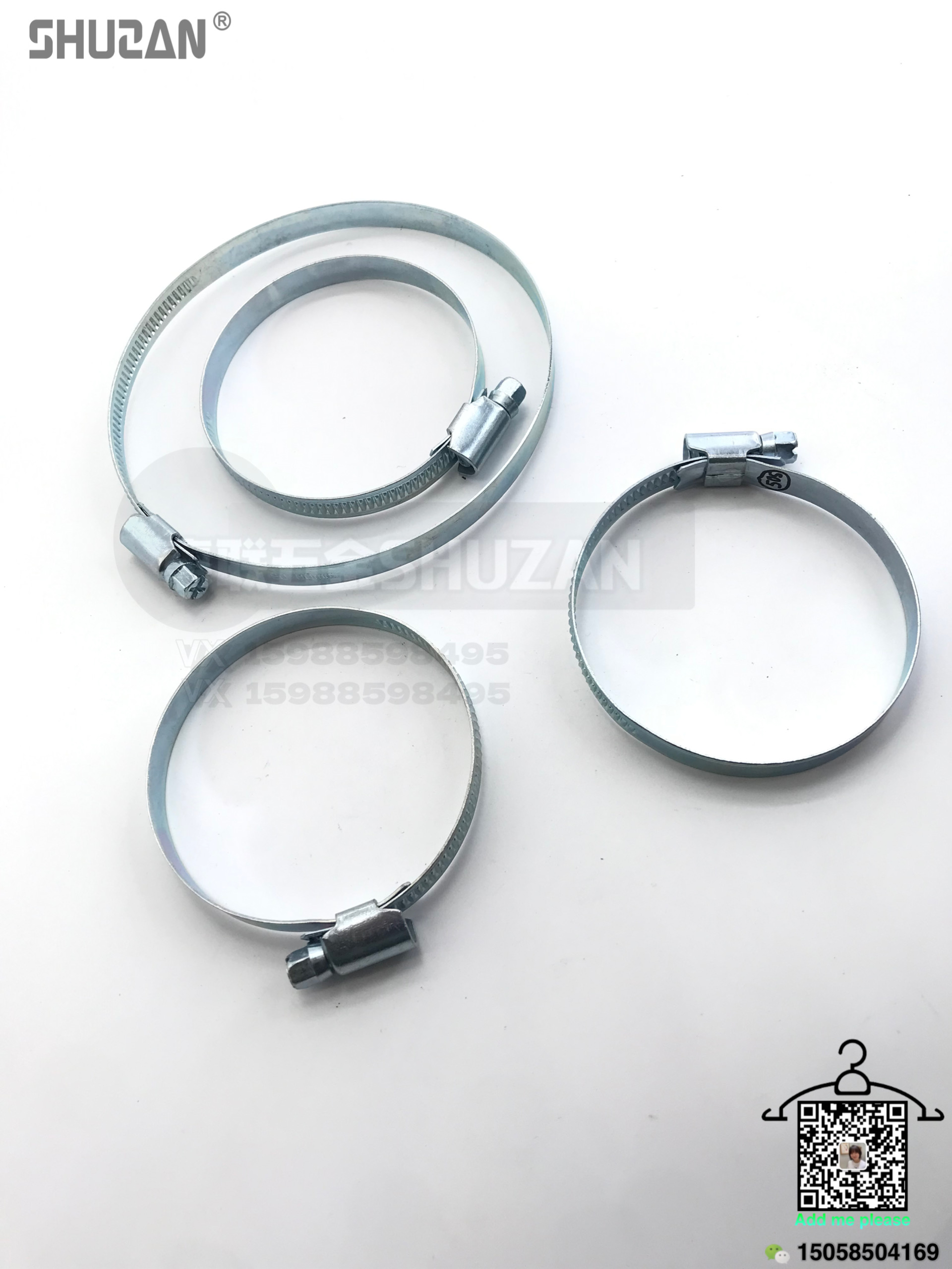 Shuzan hardware hose clamps are tight and the fasteners are firm. They are universal for pipes and electrical conduits, with a silver appearance and Shuzan quality Application Scenario