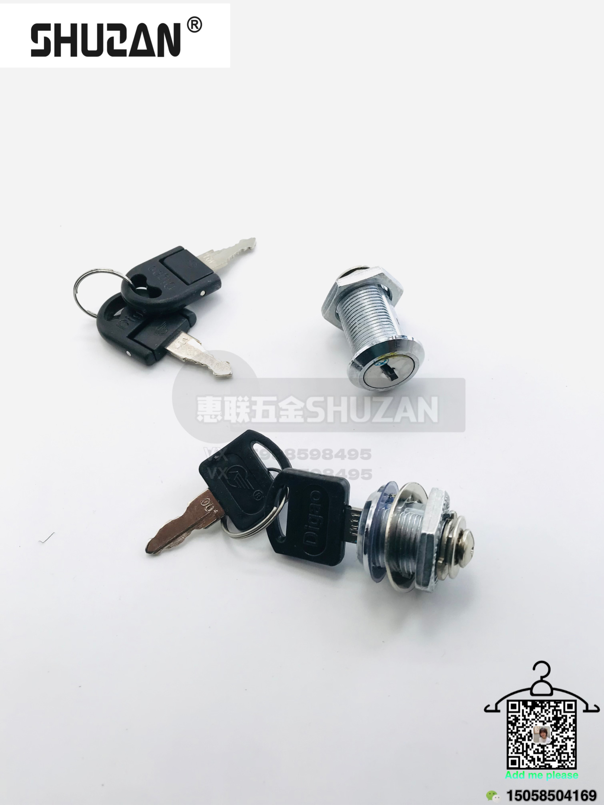 The drawer lock is a long rod type hardware drawer lock made of stainless steel, which is sturdy. The lock tongue comes in various specifications Specification image