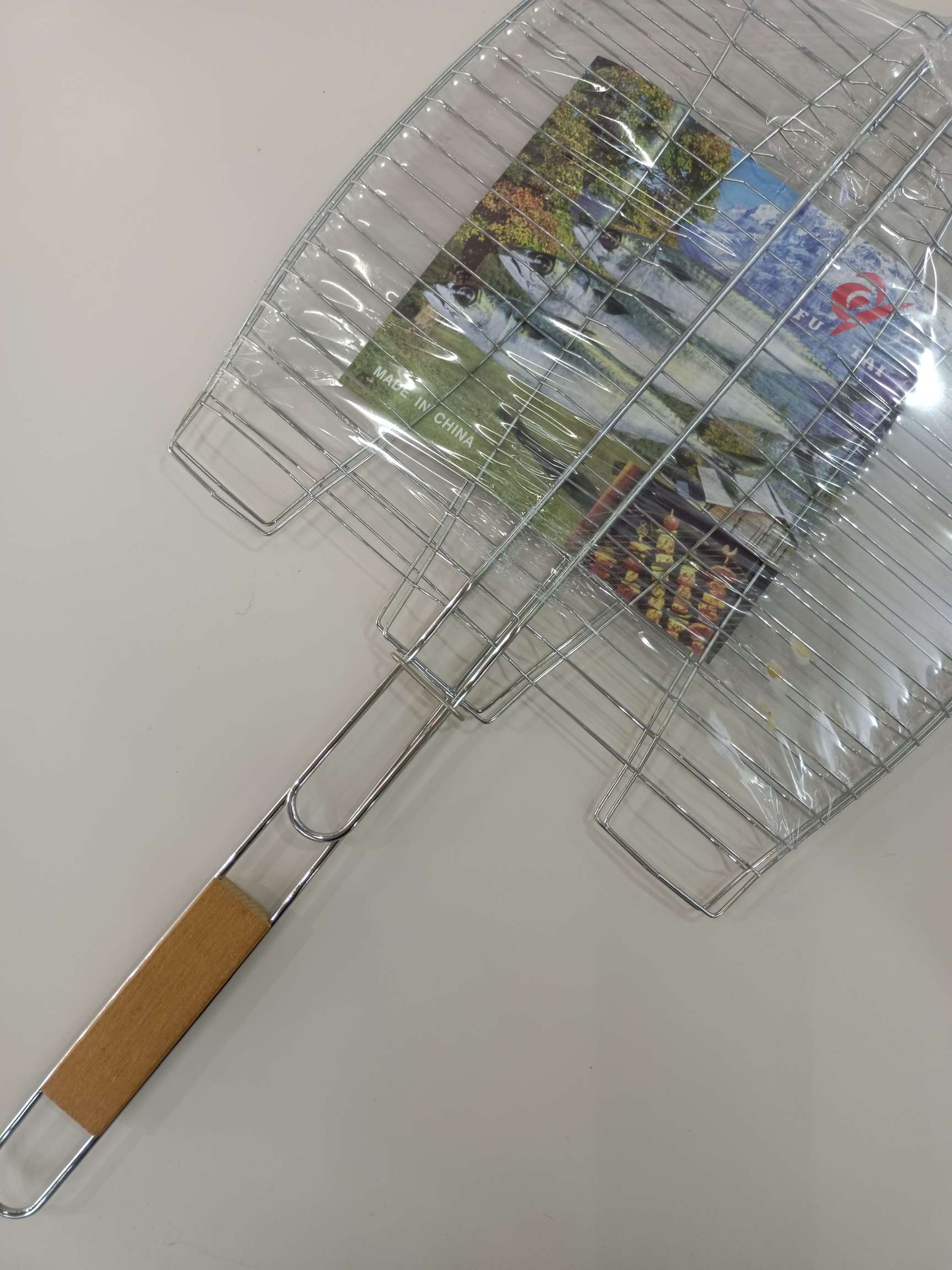 三鱼烧烤网/户外烧烤网夹/烧烤工具细节图