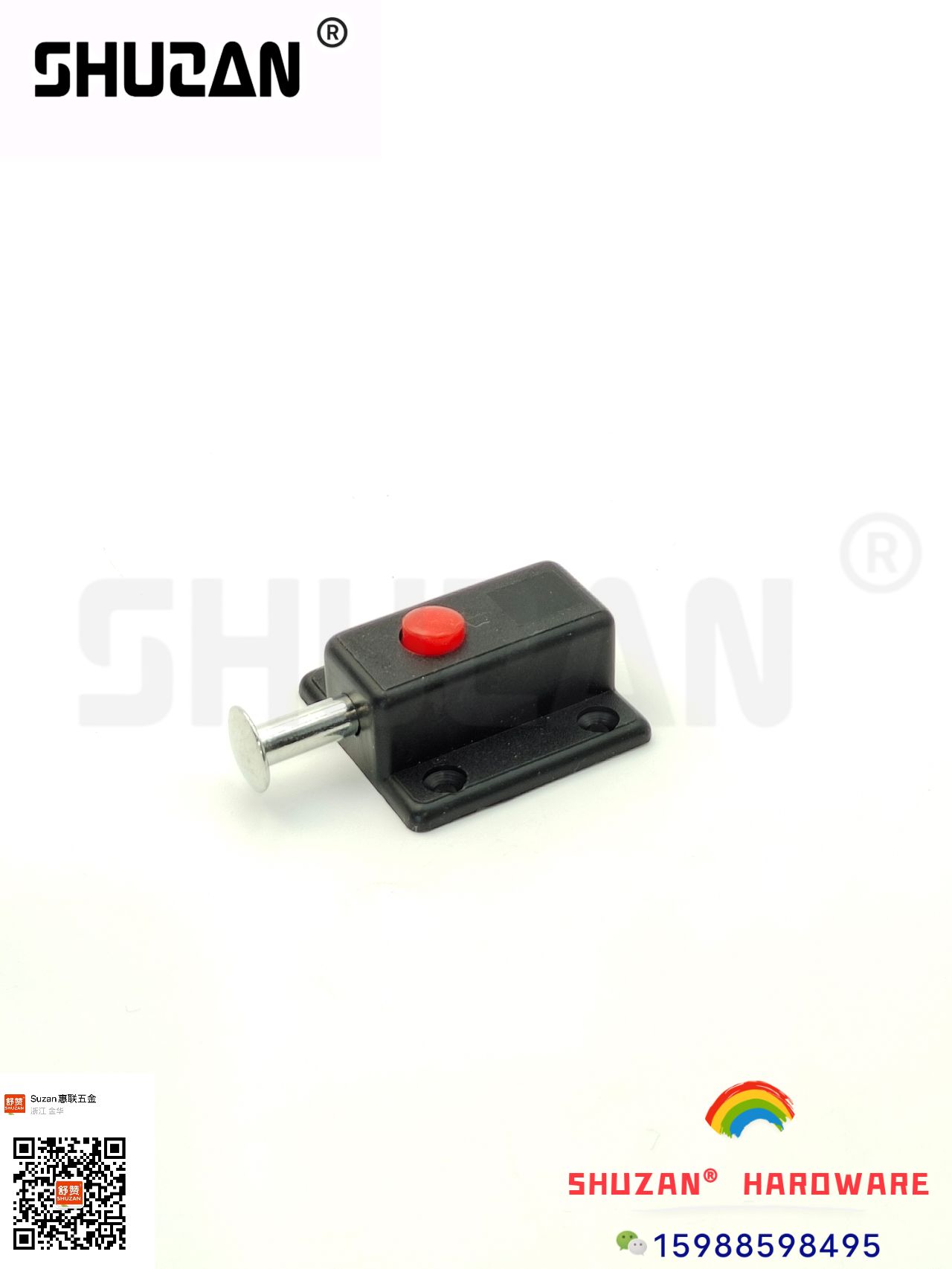Especial para el comercio exterior hogar plástico resorte de cierre de botón autoproyectable puerta de gabinete resorte de cierre oscuro muebles hardware y accesorios Application Scenario