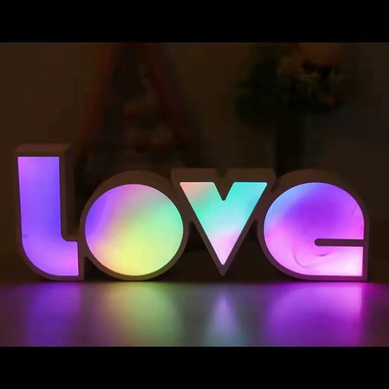 led字母LOVE灯箱情人节惊喜浪漫场景布置装饰灯英文字母造型灯详情图2