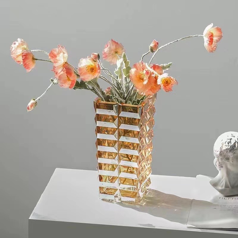 玻璃花瓶/水培植物花插/水晶玻璃花瓶细节图