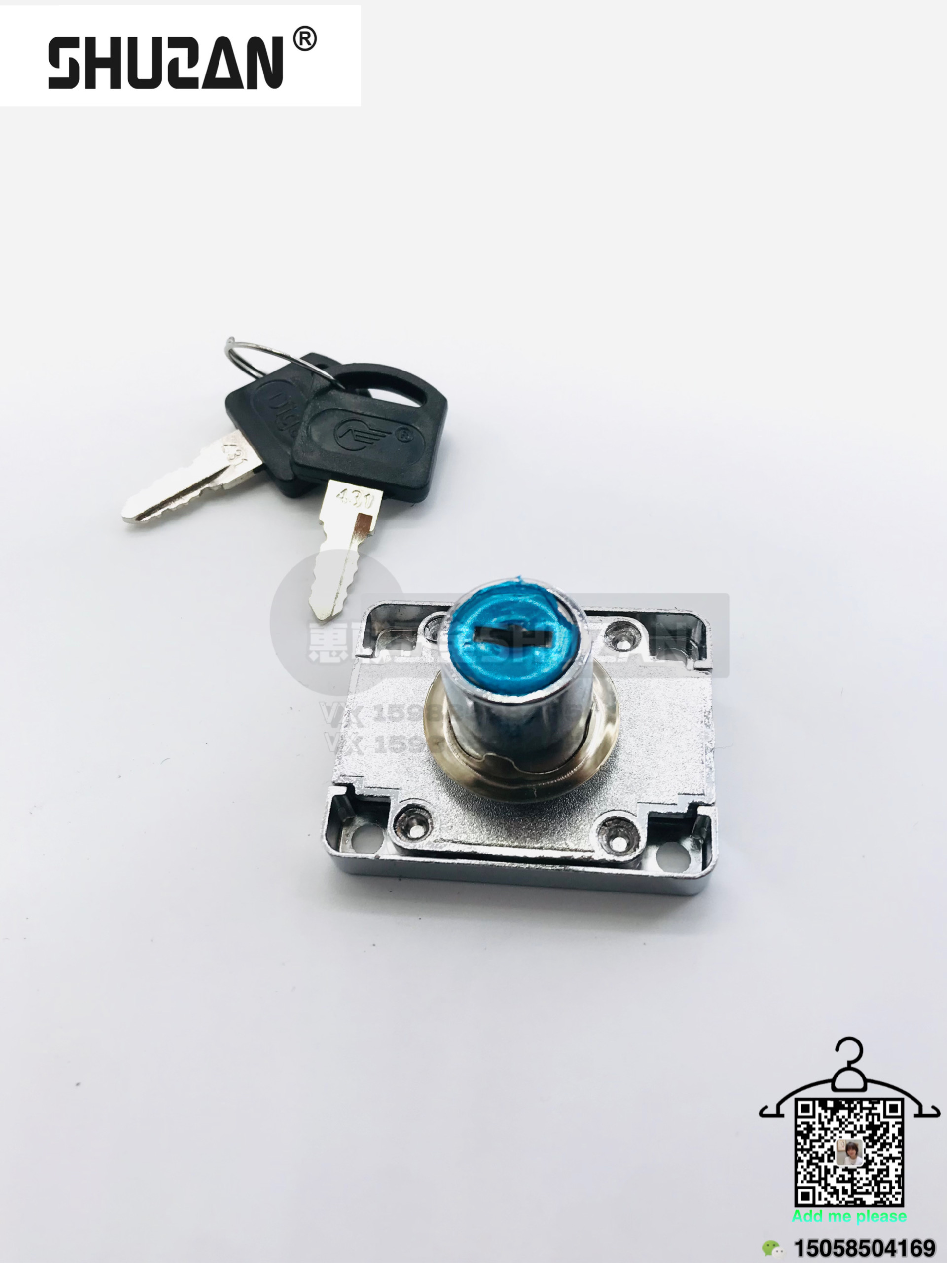 Shuzan hardware drawer locks are sturdy and durable, with double keys for flexible rotation. They are specially supplied for foreign trade Specification image