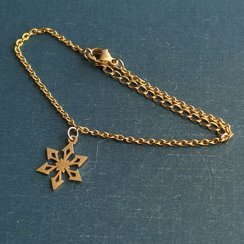 二次元动漫游戏周边原神神之眼冰元素之力不锈钢钛钢吊坠项链跨境详情图7