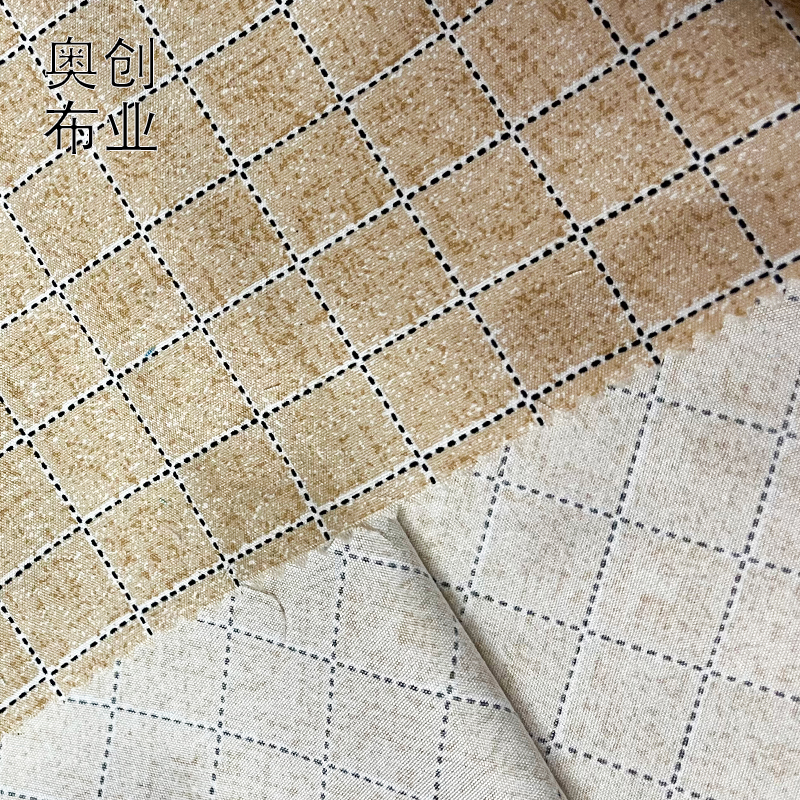 Printed polyester fabric, check plain weave, peach skin velvet fabric, luggage, tablecloth, floral fabric, clothing, shoes, hats, accessories, decorative fabric Application Scenario