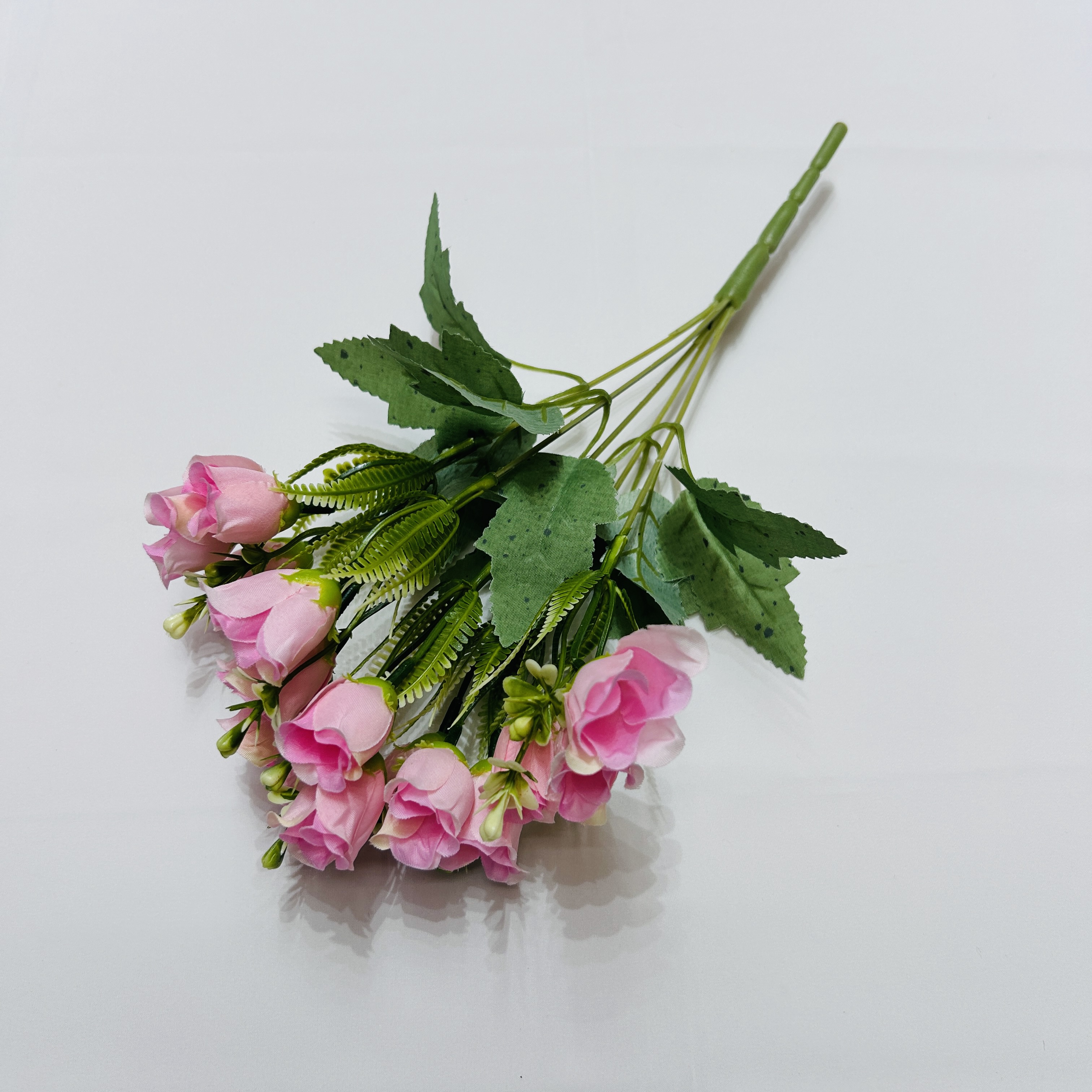 仿真玫瑰小把束塑料花新娘手捧花布艺玫瑰花婚礼布置道具花装饰花5叉胭脂玫瑰把束仿真花束手捧花小把束绢花布艺婚庆装饰花