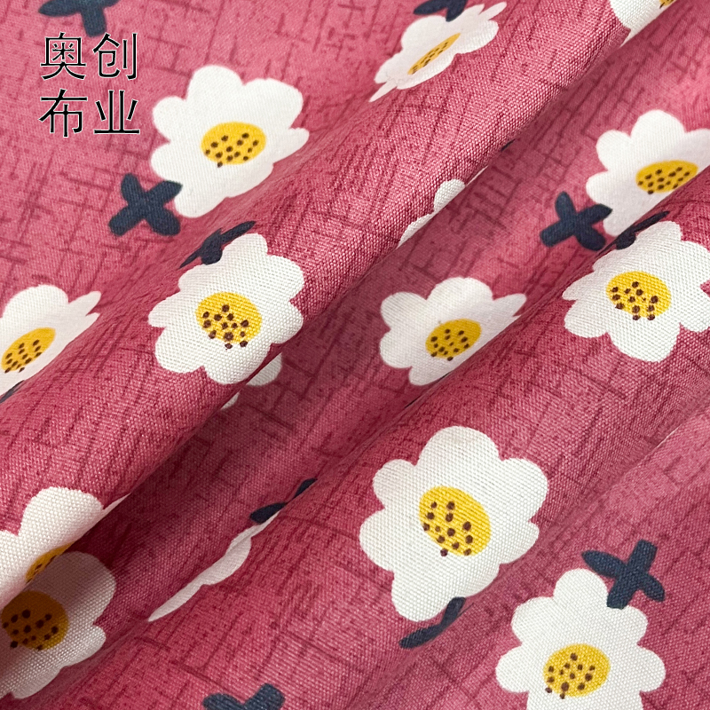 Polyester brushed peach skin velvet printed fabric, flower decorative fabric, dress clothing fabric, DIY handmade bags and accessories Specification image