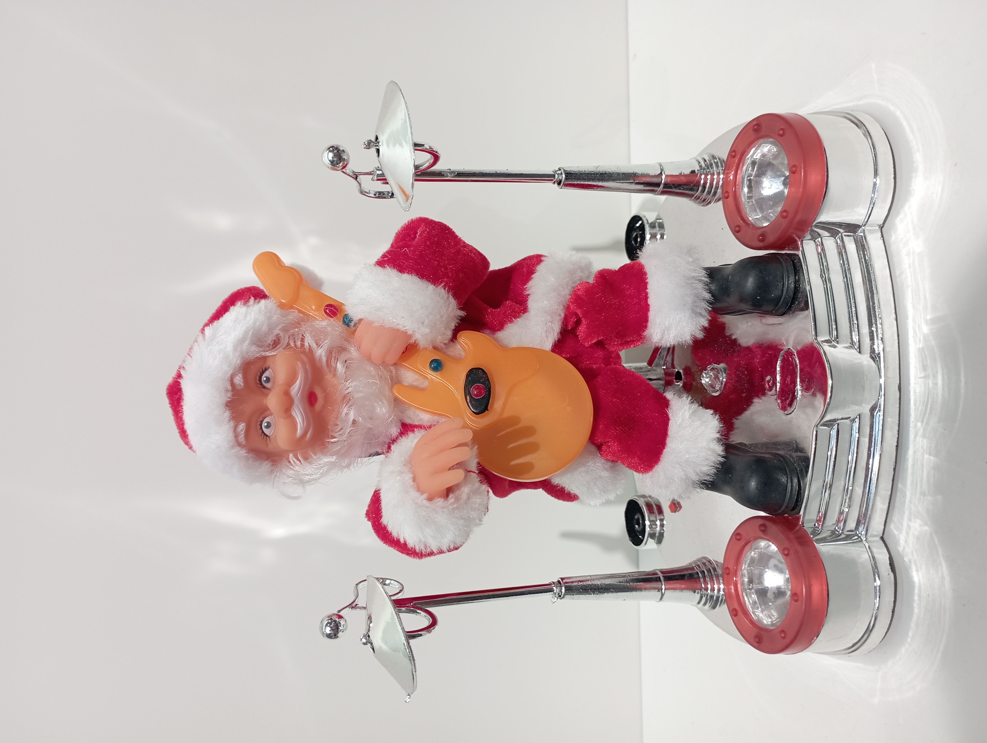 9123吉他圣诞老人带音乐会扭动疯狂弹吉他圣诞老人小玩具圣诞节礼品小朋友