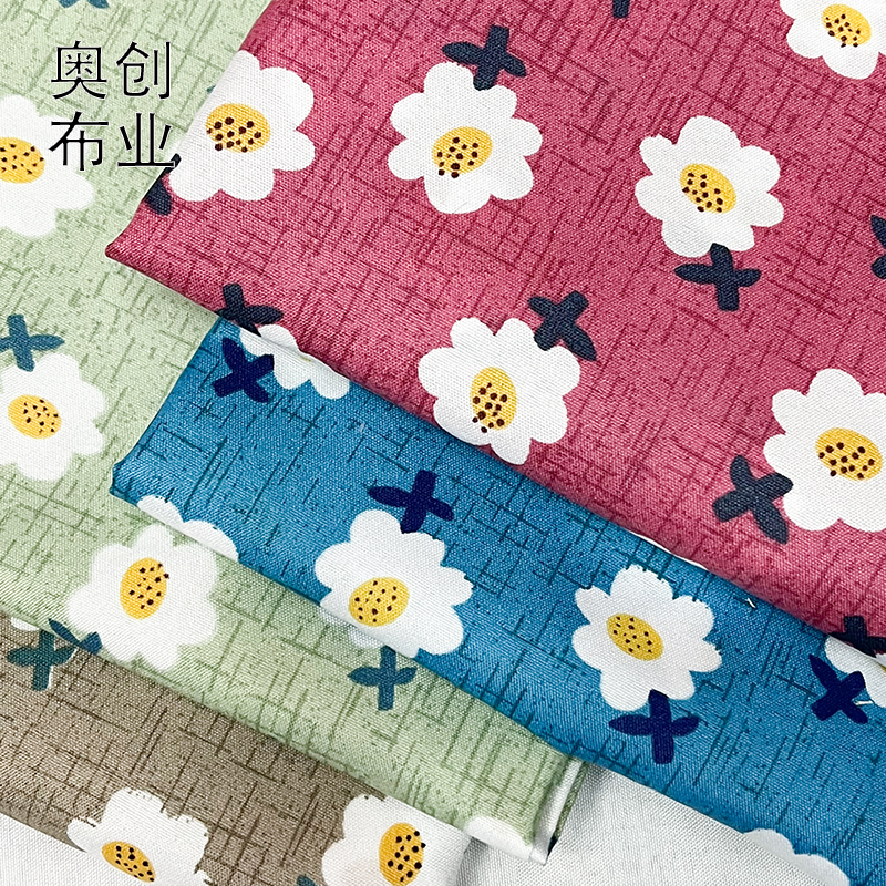 Polyester brushed peach skin velvet printed fabric, flower decorative fabric, dress clothing fabric, DIY handmade bags and accessories details Picture