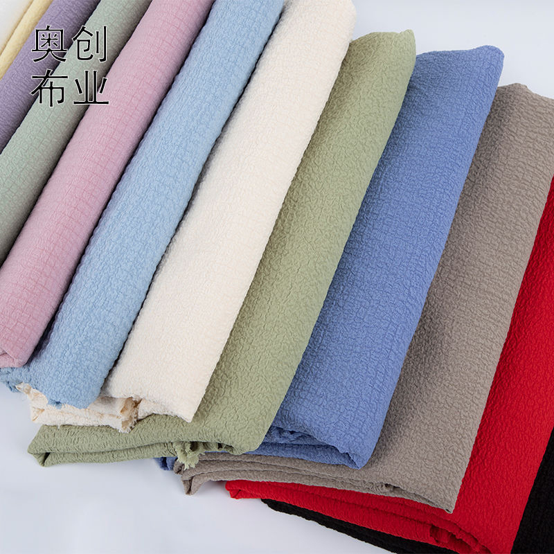Bubble, pleated, wrinkled fabric, elastic fabric, crepe, texture, dress, women's accessories, shoes, hats, decorative fabric, jacquard Specification image