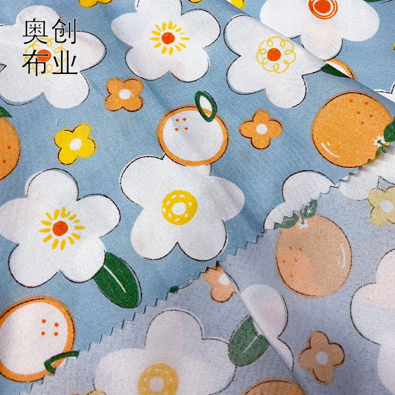 Polyester plain weave peach skin velvet printed matte fabric, floral print, floral dress, home wear, decorative fabric, bedding fabric Application Scenario