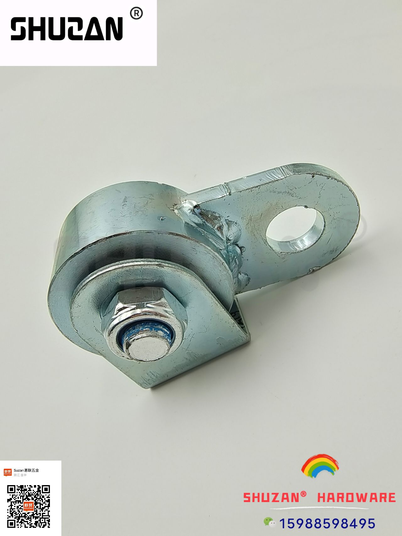 Rueda superior de la puerta rueda de guía push-pull industrial grúa grande de la puerta de la traslación galvanizada polea pesada de la pista de la puerta polea de deslizamiento details Picture
