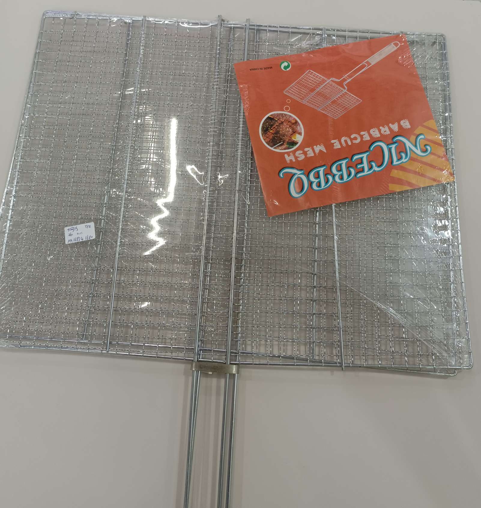 批发烤鱼夹电镀烧烤夹蔬菜夹烤肉夹电镀网烧烤网无磁加厚网片