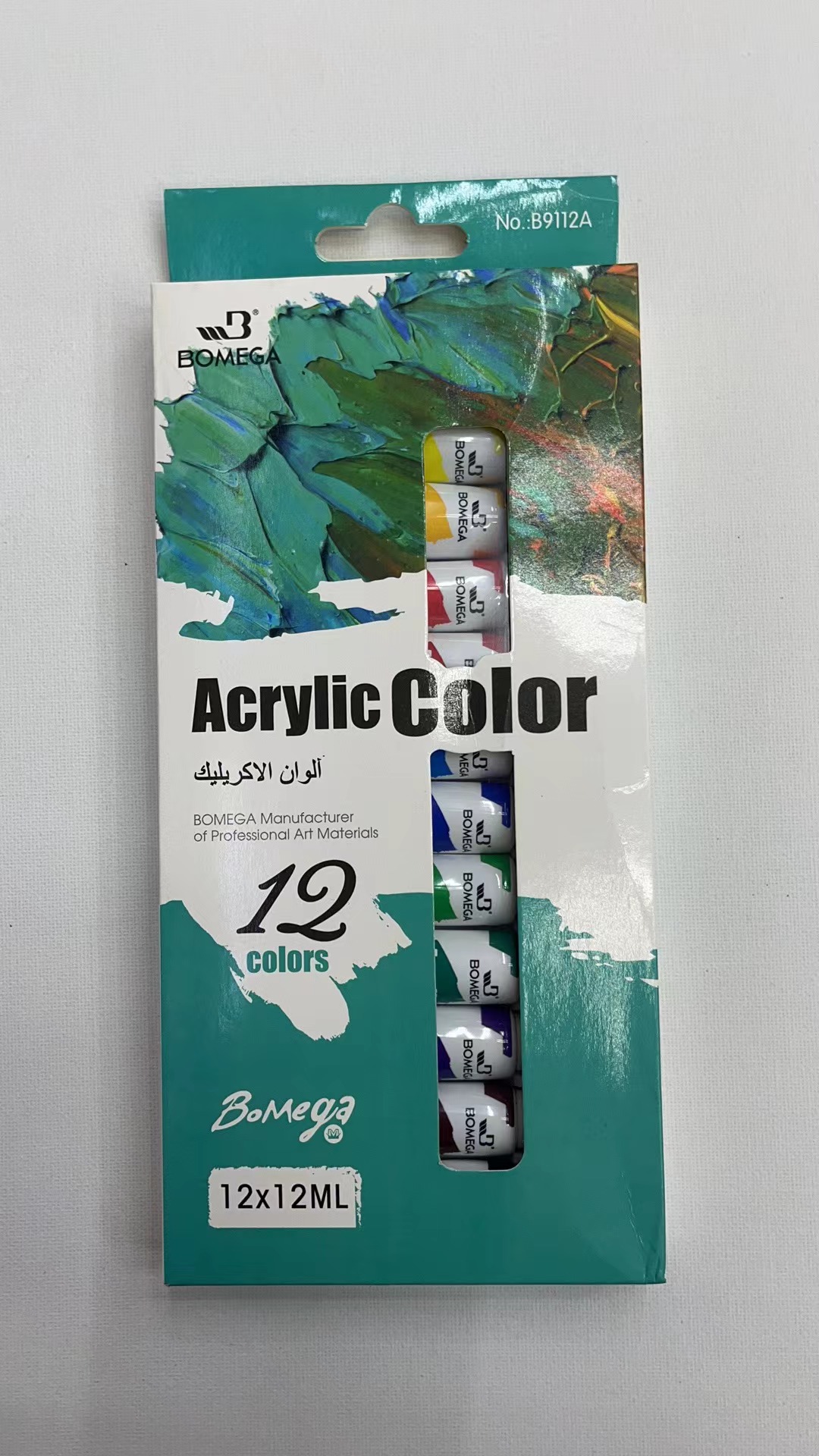 12色12ML丙烯，油画，玻璃，水彩，水粉，纺织颜料