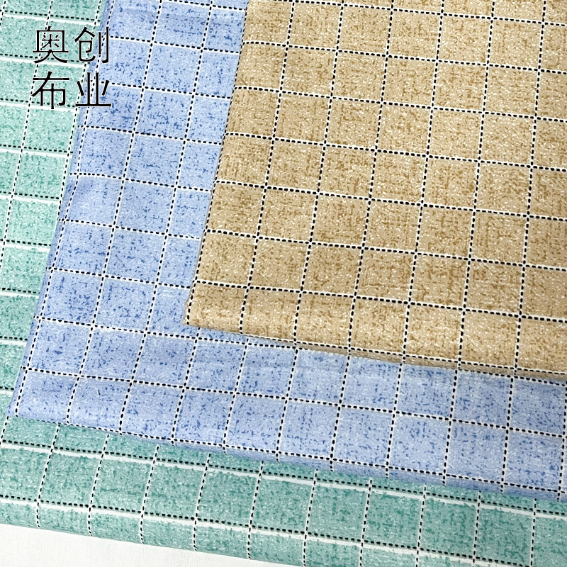 Printed polyester fabric, check plain weave, peach skin velvet fabric, luggage, tablecloth, floral fabric, clothing, shoes, hats, accessories, decorative fabric details Picture