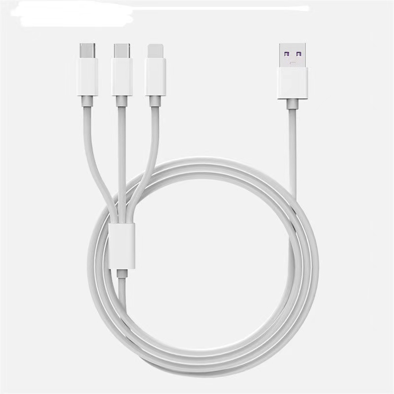 1.2-meter white one-to-three charging cable Specification image