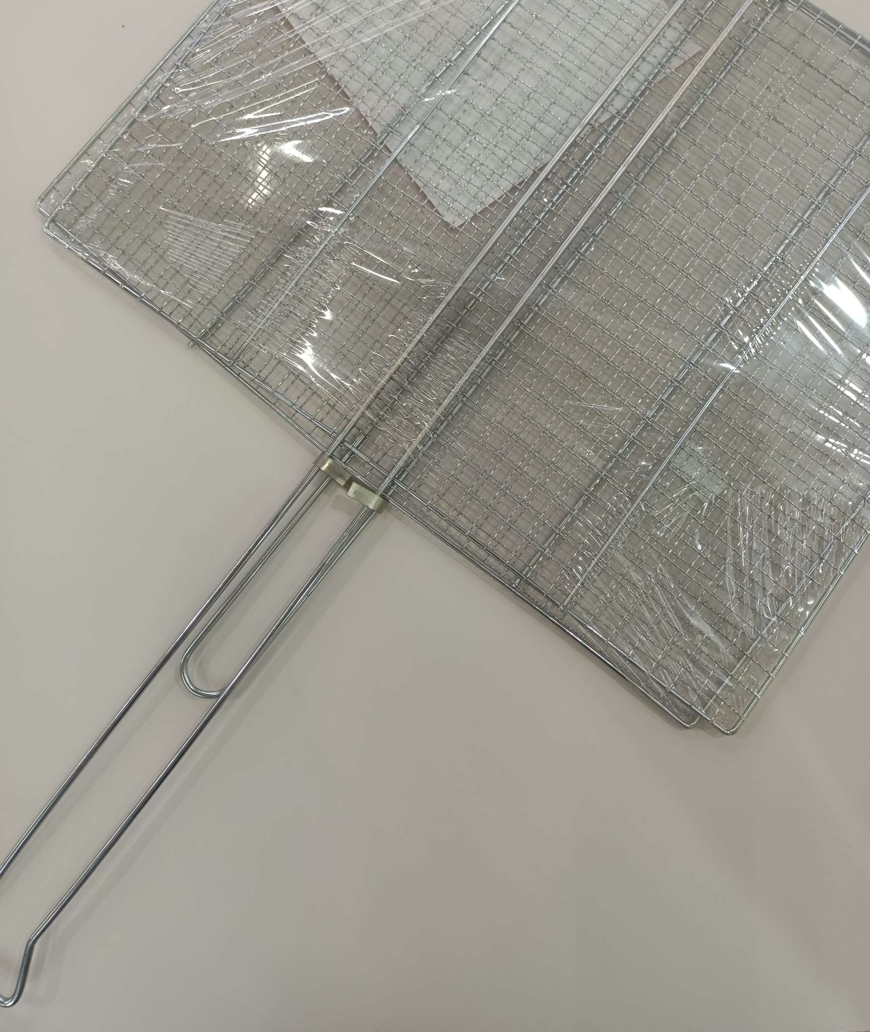 批发烤鱼夹电镀烧烤夹蔬菜夹烤肉夹电镀网烧烤网无磁加厚网片详情图4