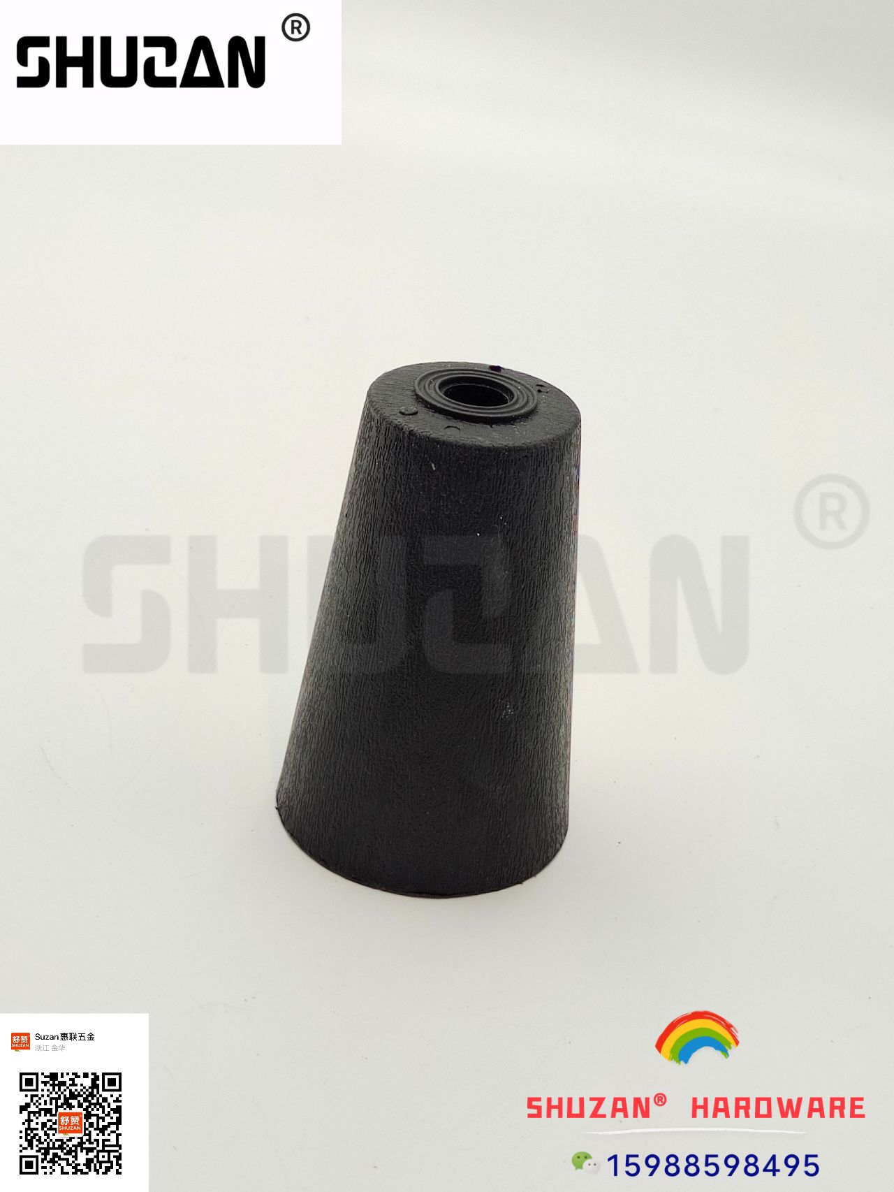 圆柱型家具脚 舒赞家具五金 配件塑料固定家具 可调脚防摩擦  