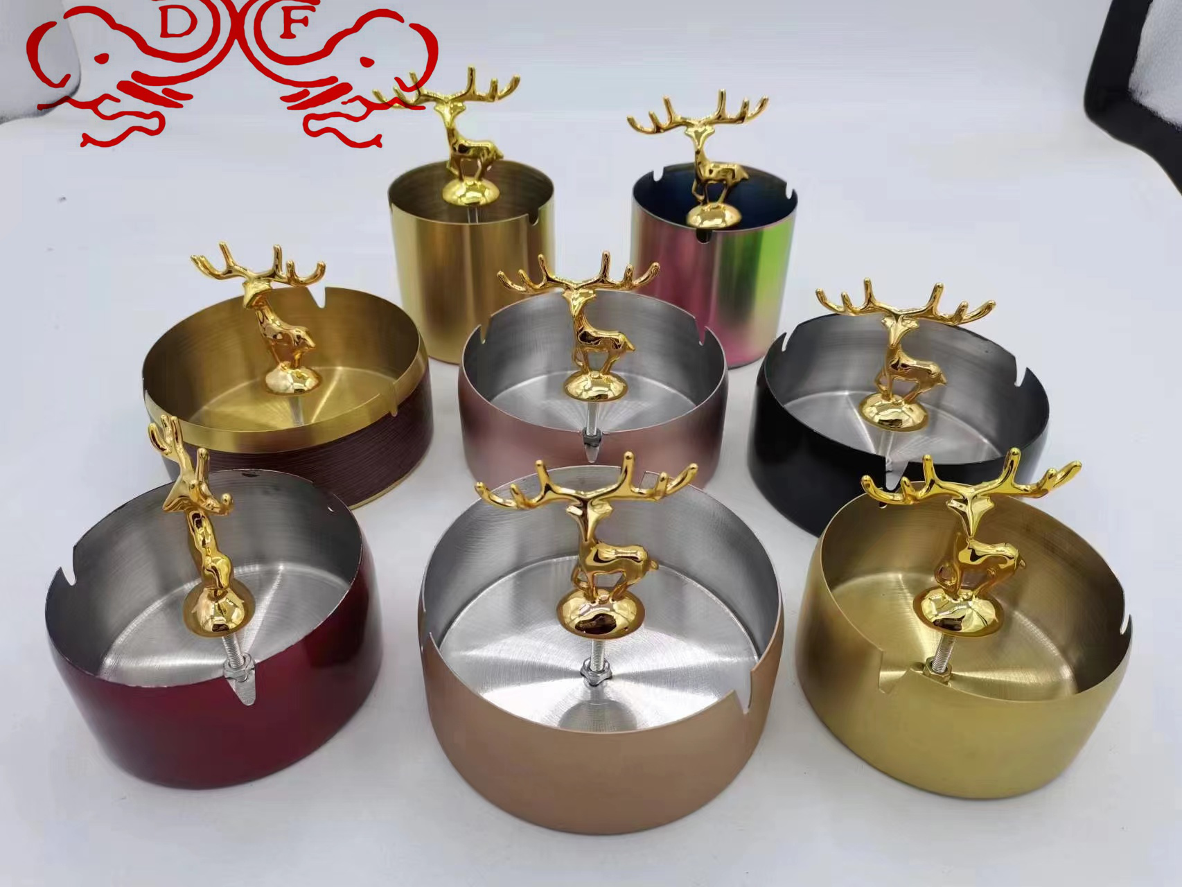 DF99297不锈钢烟灰缸酒店酒吧KTV饭店烟灰缸客厅烟灰缸圆形烟灰缸DF Trading house