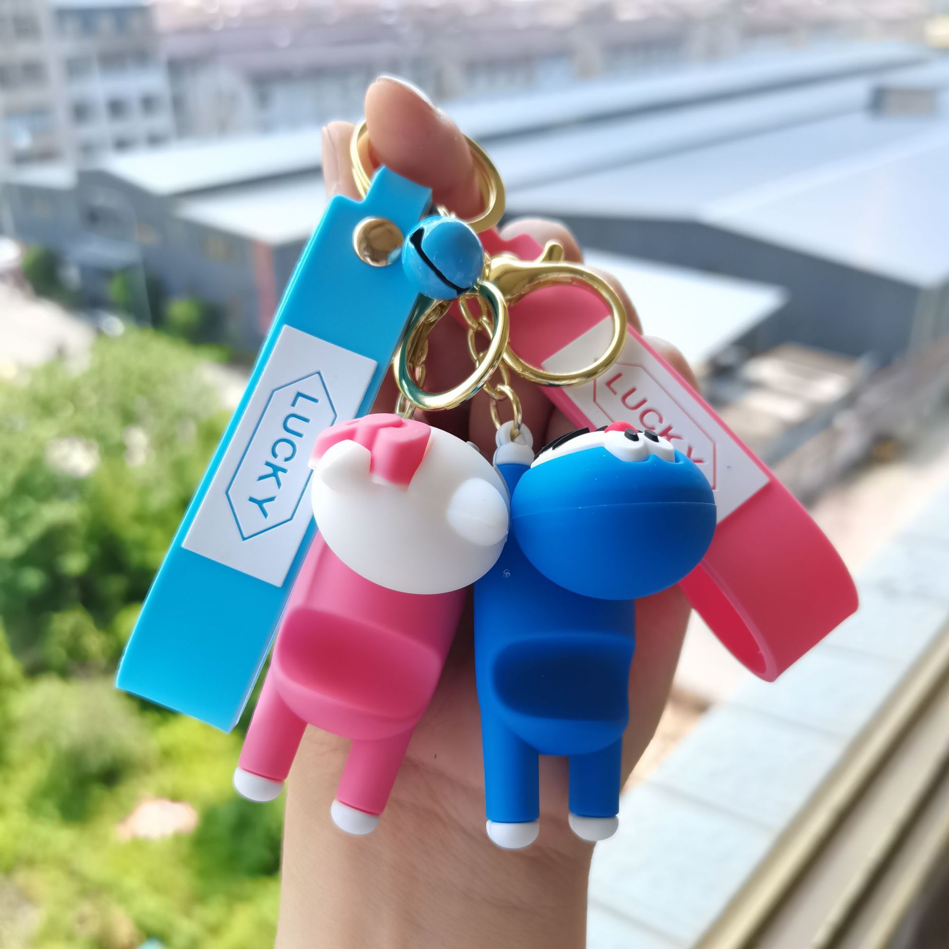 مفاتيح مفاتيح مفاتيح على هاتف الطفل الفكي كوميك -كون معلقة على شكل مفاتيح مفاتيح Item Picture