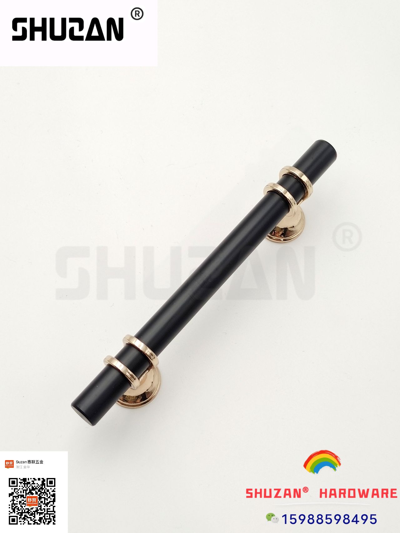 Shuzan's gold-edge handle, a simple European style handle with a smooth touch, is exclusively for export