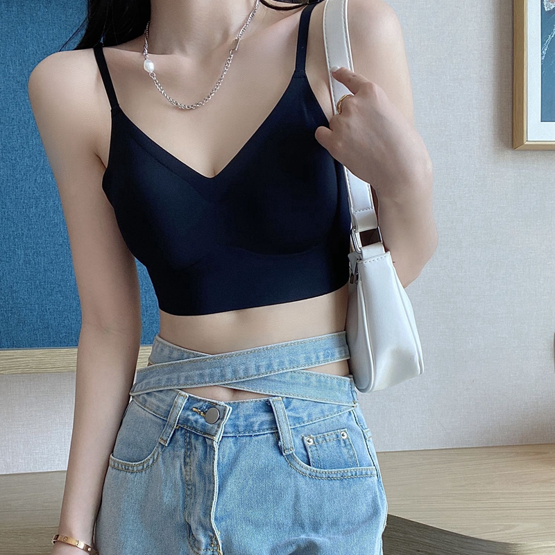 无痕/美背吊带文胸/无钢圈细节图